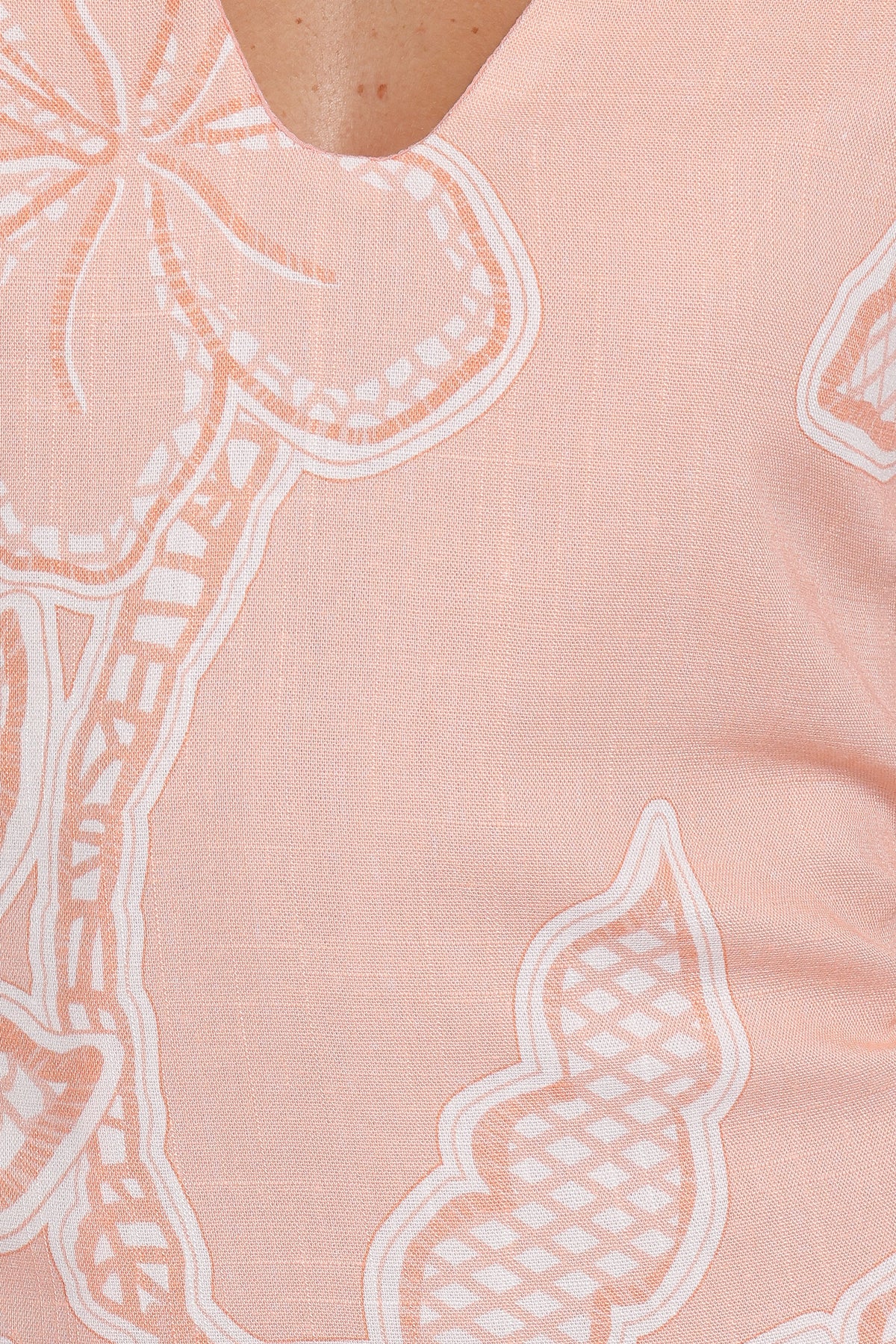 Tamika Mini Dress in Peach Floral – view 7 of 7