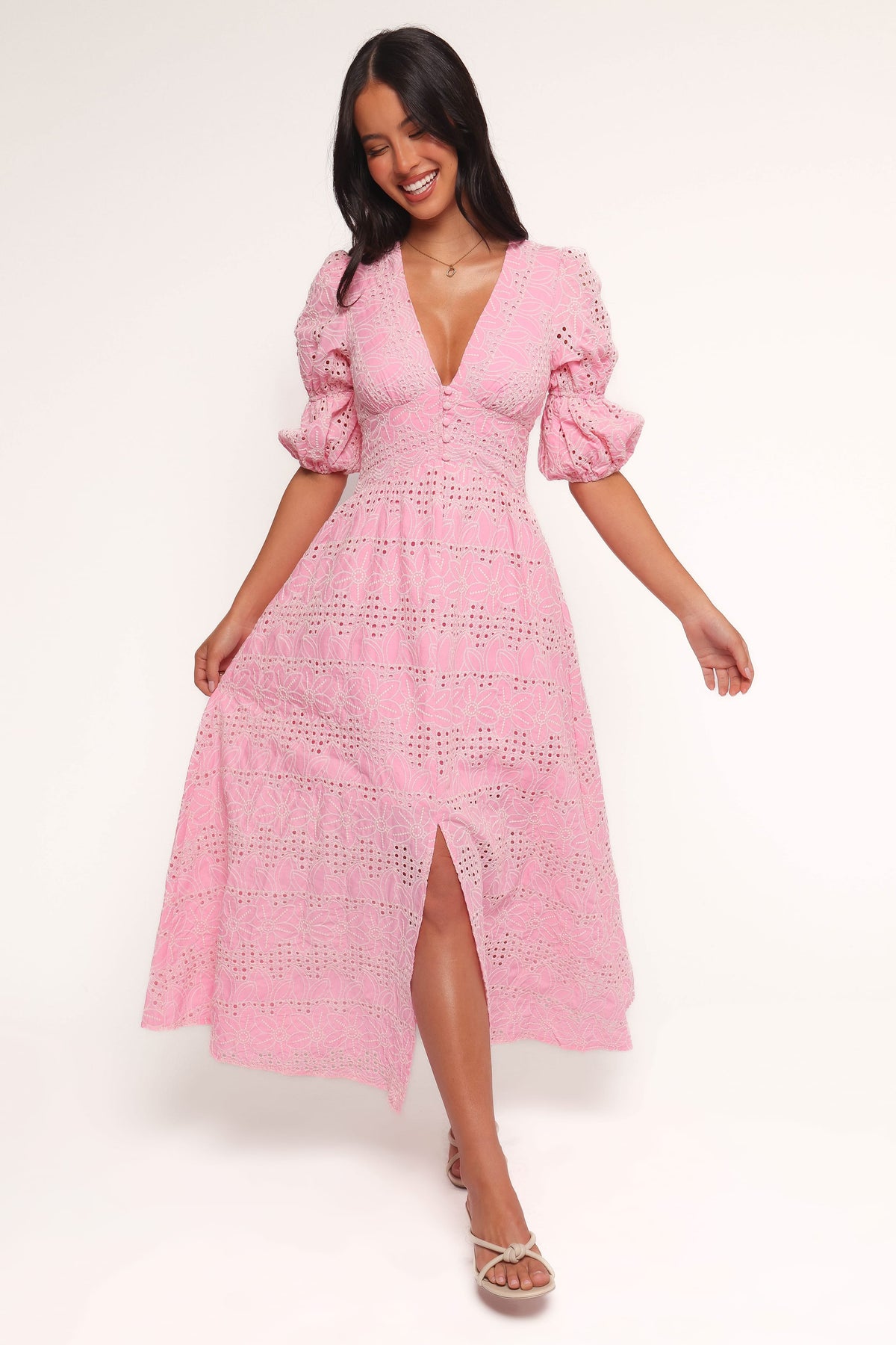 Tani Midi Dress in Pink – view 2 of 6
