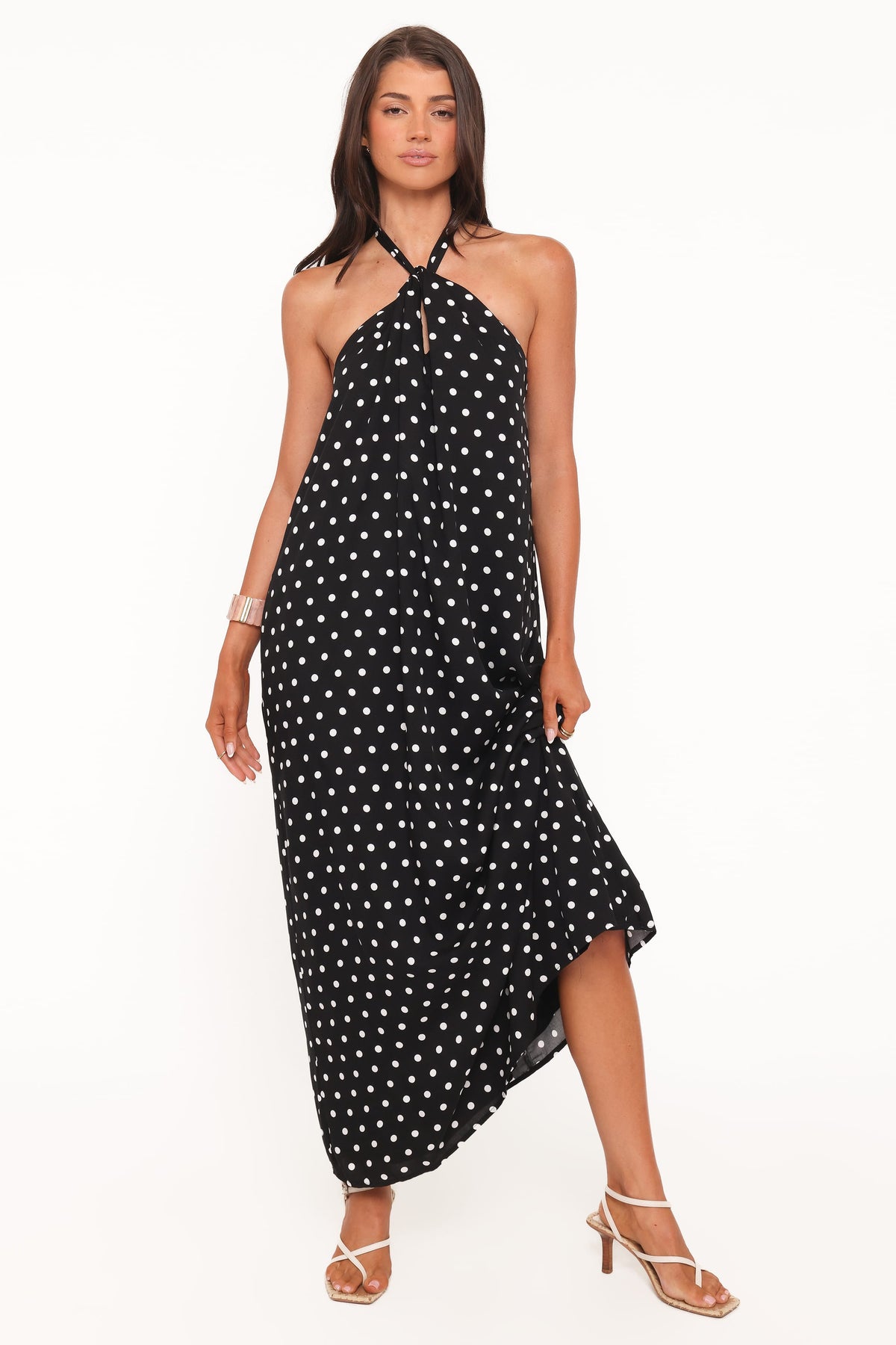 Theophania Maxi Dress in Black Polka Dot – view 6 of 8