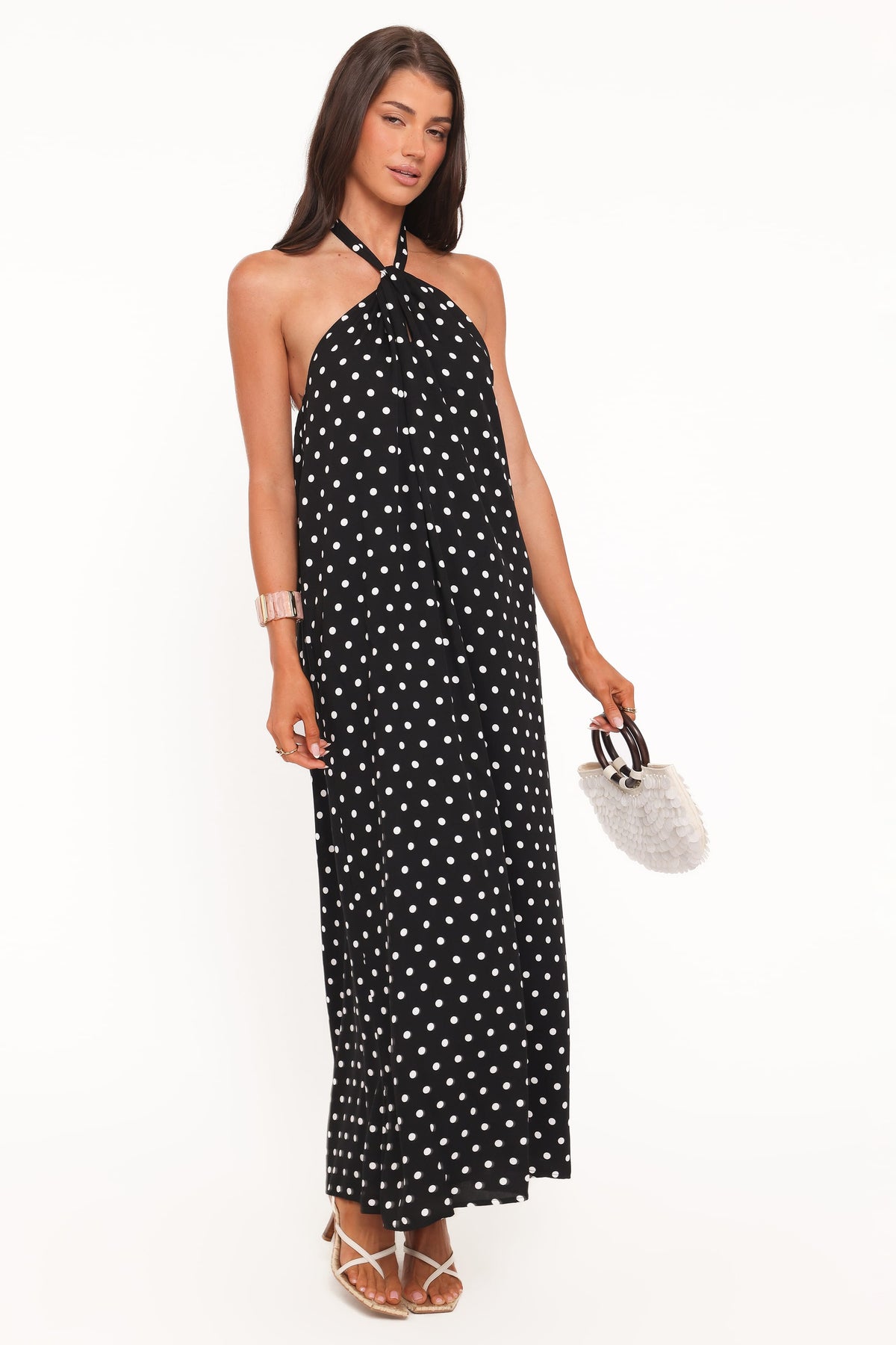 Theophania Maxi Dress in Black Polka Dot – view 2 of 8