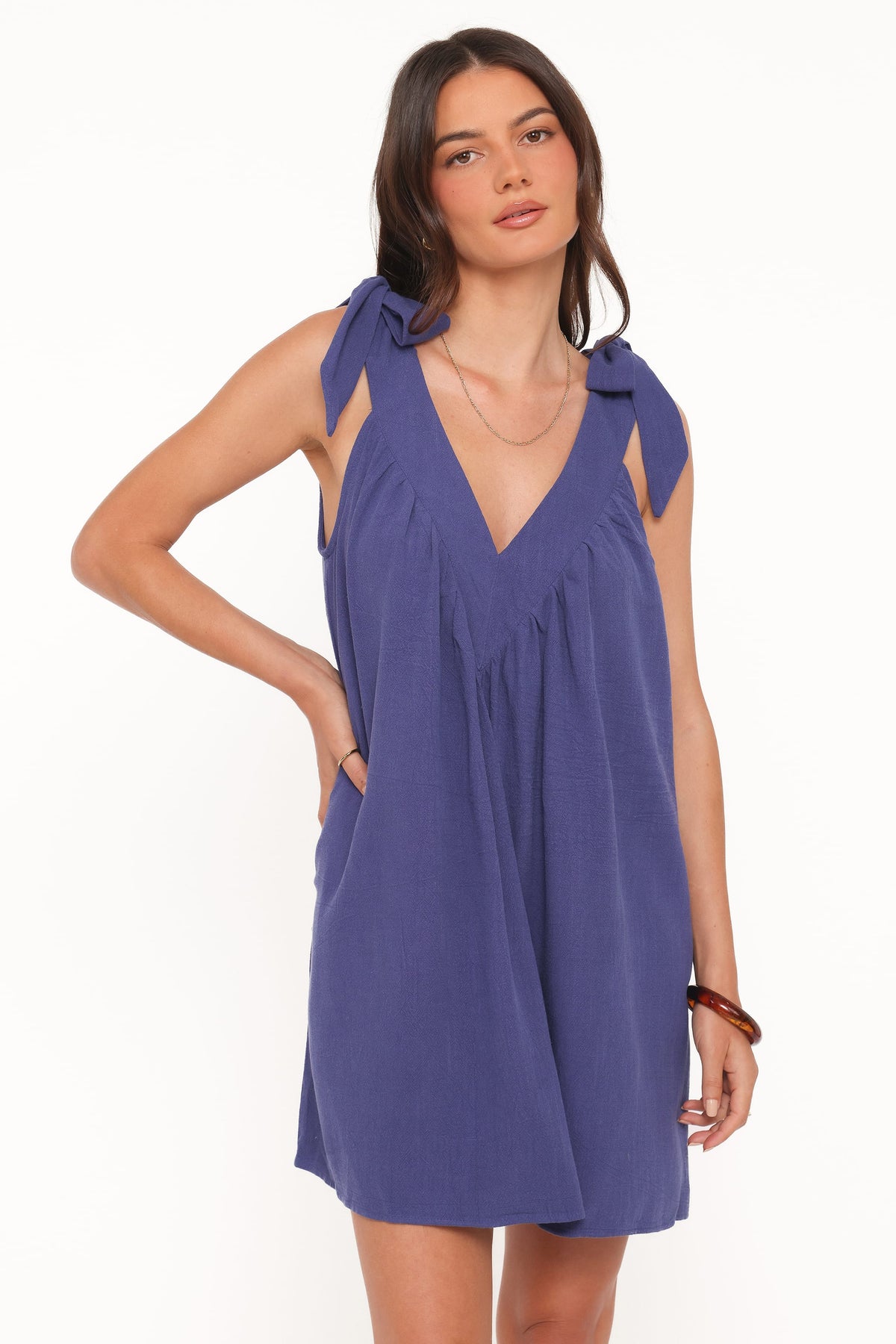 Trina Mini Dress in Navy – view 2 of 6