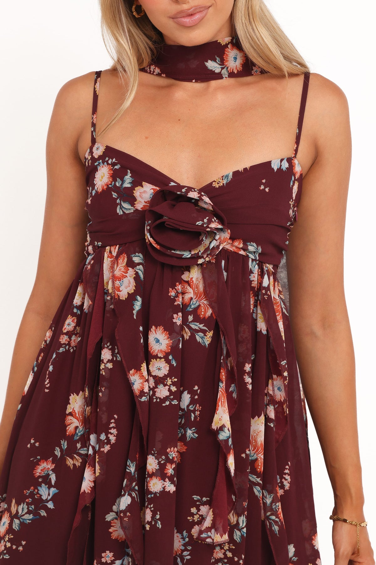 Tully Maxi Dress in Berry Floral – view 5 of 8