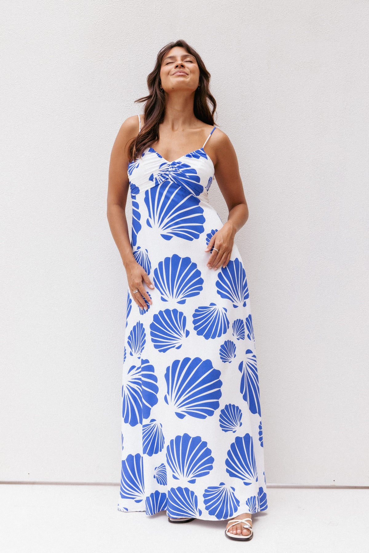 Tyla Maxi Dress in Blue Shell – view 1 of 7