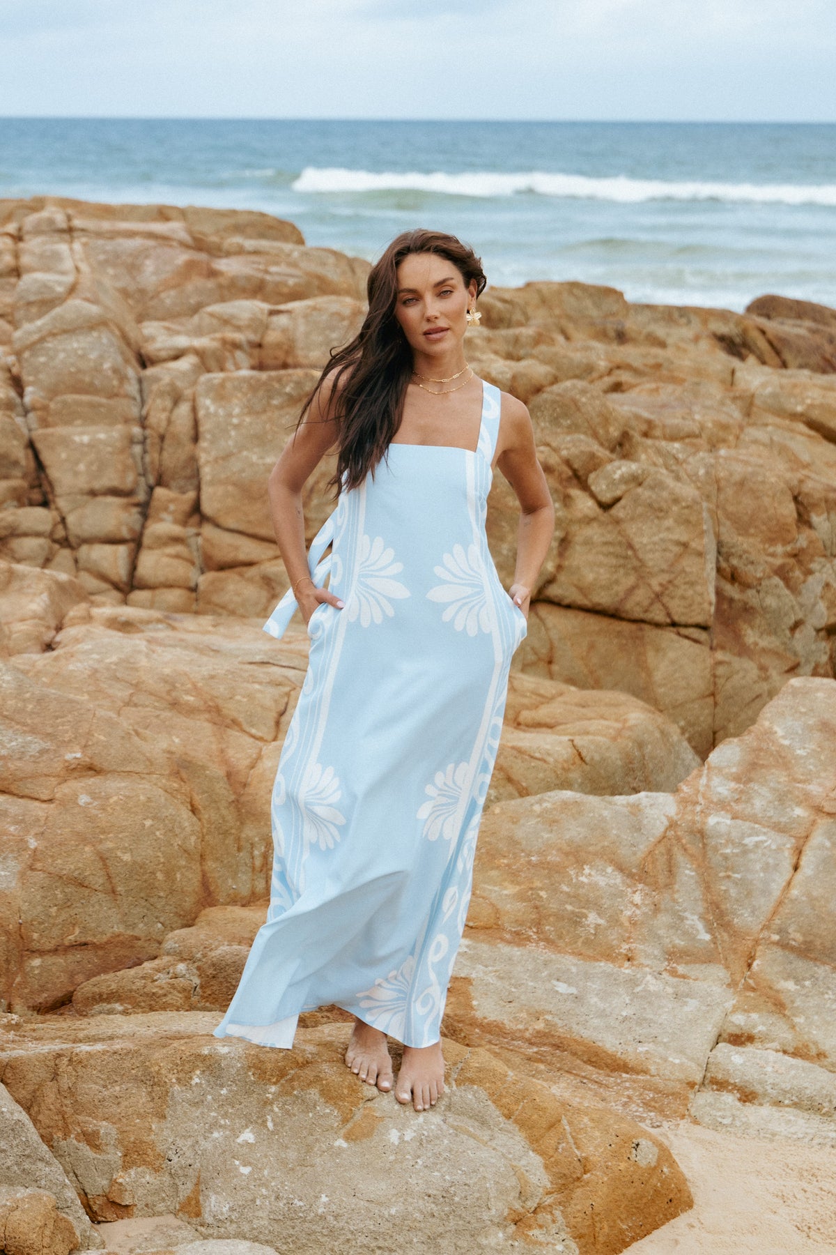 Valeria Maxi Dress in Blue – view 9 of 9