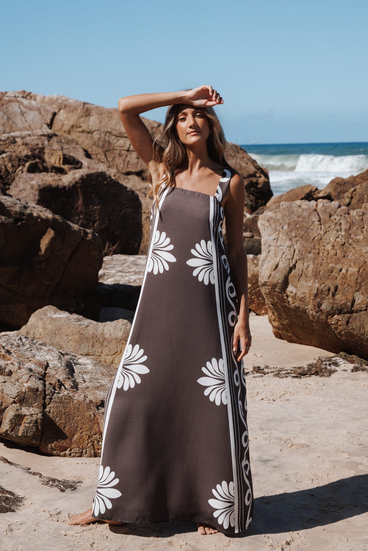 Valeria Maxi Dress in Espresso – view 8 of 8