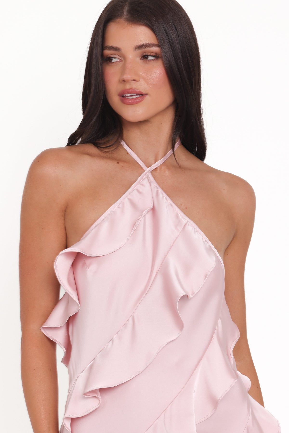 Valery Halterneck Mini Dress in Pink – view 7 of 8