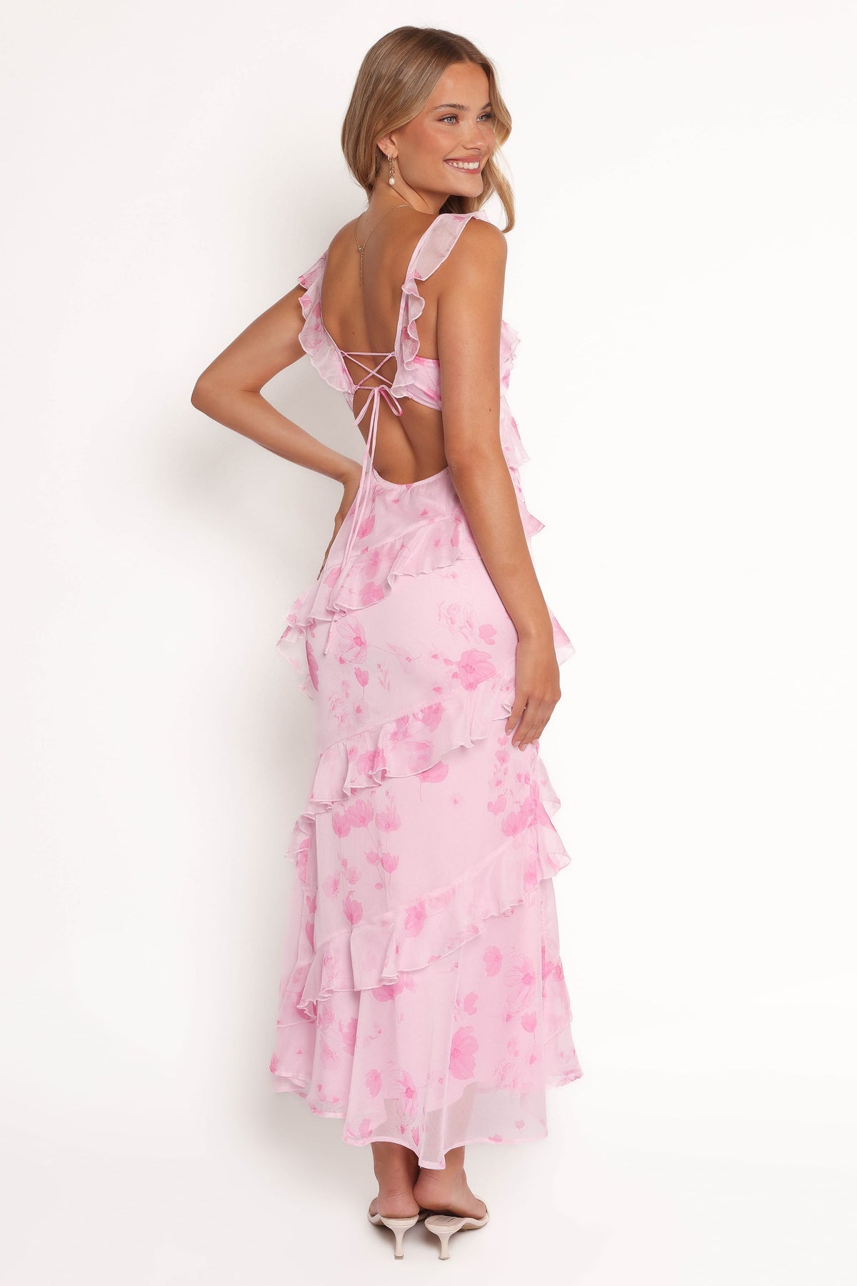 Virginia Maxi Dress in Lilac Floral – view 4 of 8