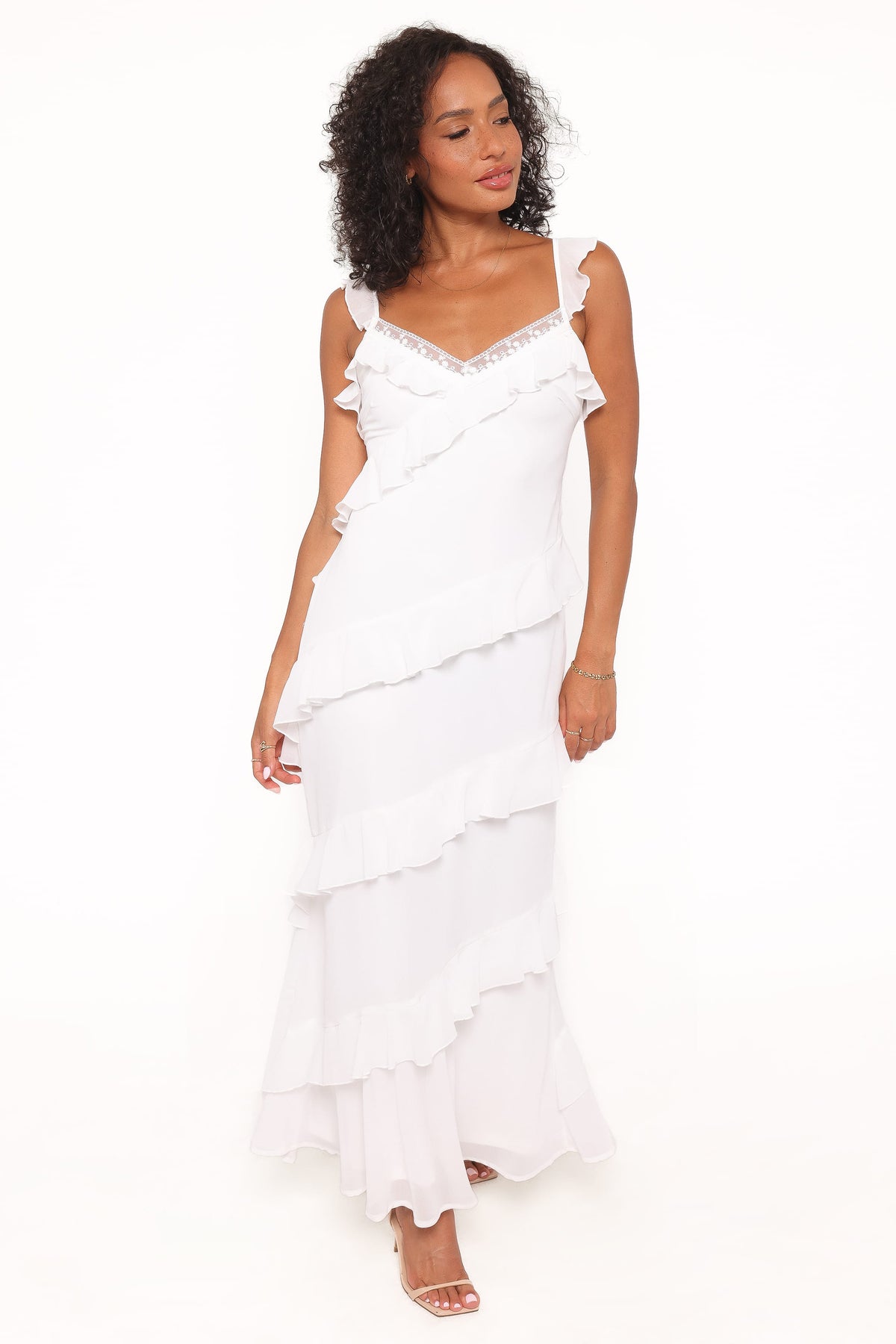 Virginia Maxi Dress in White – view 2 of 7