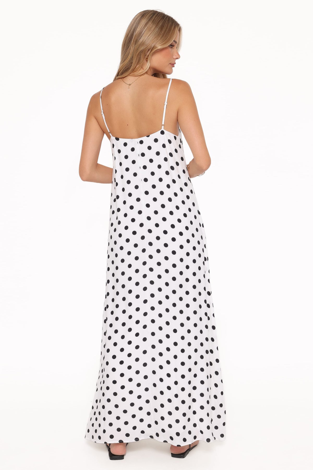 Virgo Maxi Dress in White Polka Dot – view 5 of 8