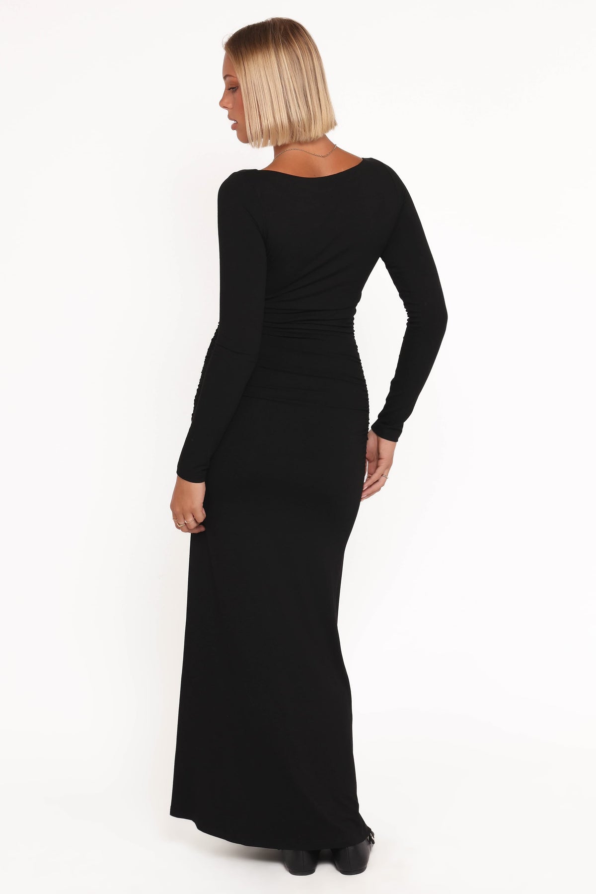 Warren Long Sleeve Maxi Dress in Black – view 4 of 6