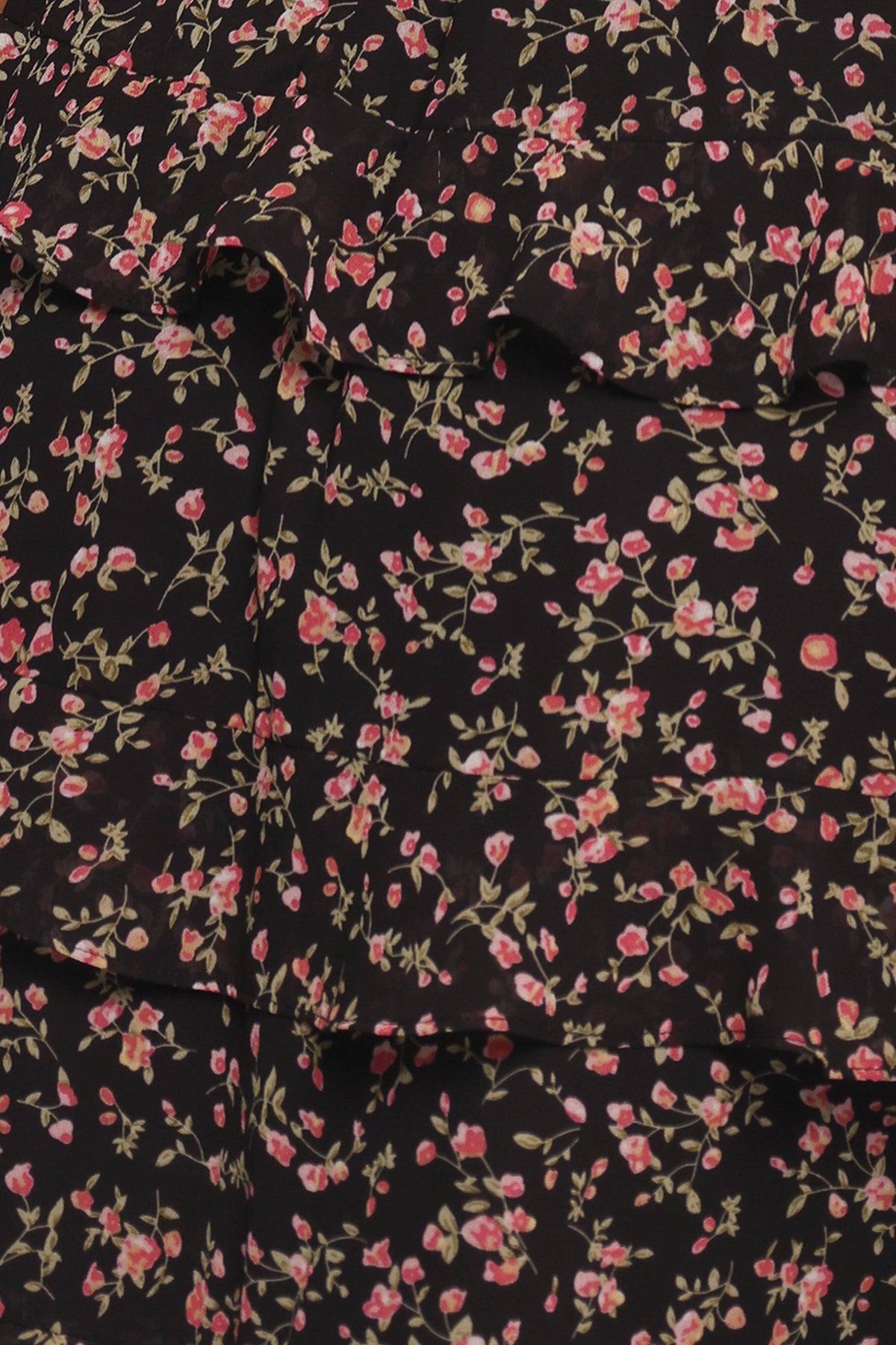 Wendi Ruffle Dress in Black Floral – view 5 of 6