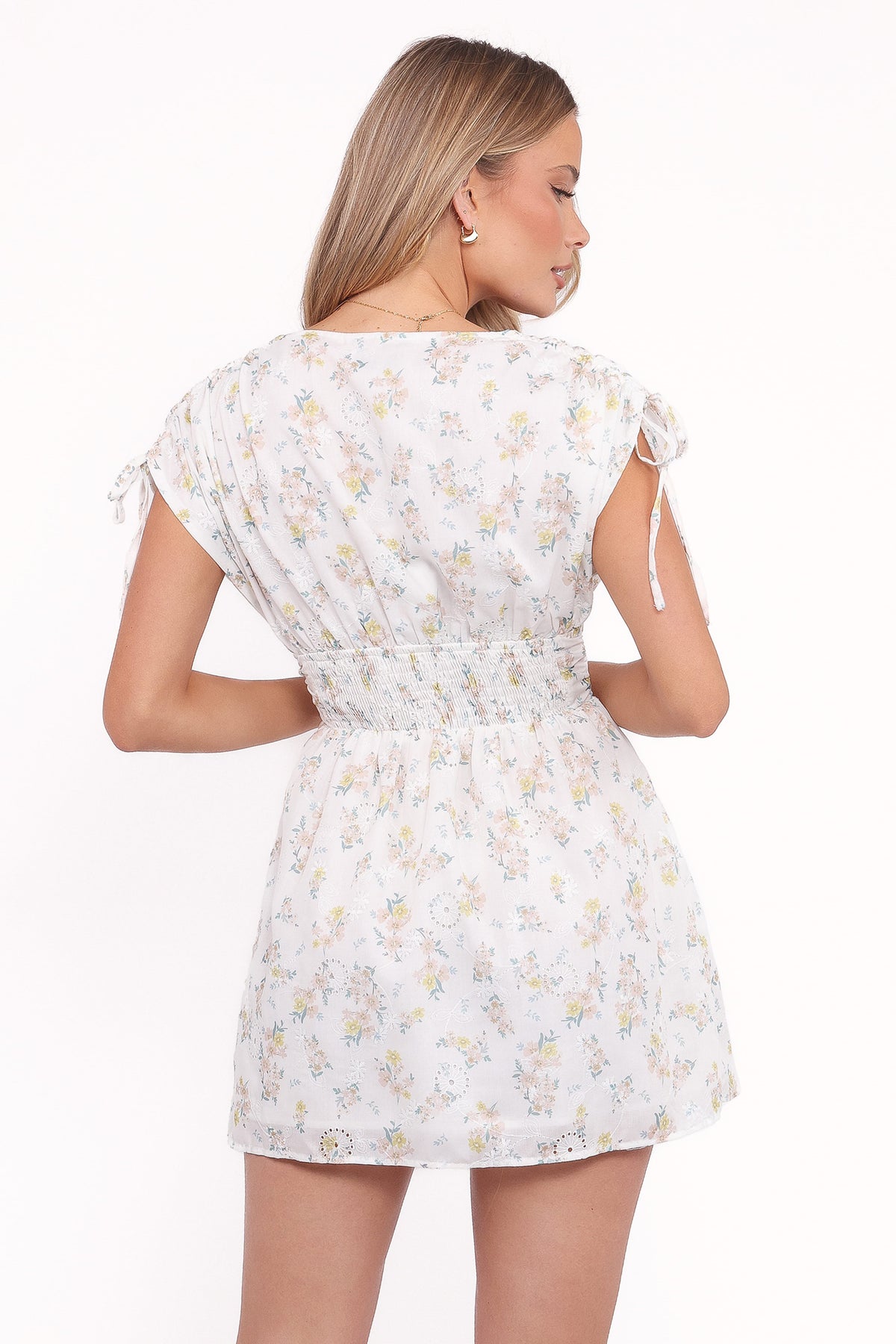 Wendi Ruffle Mini Dress in Floral – view 4 of 6