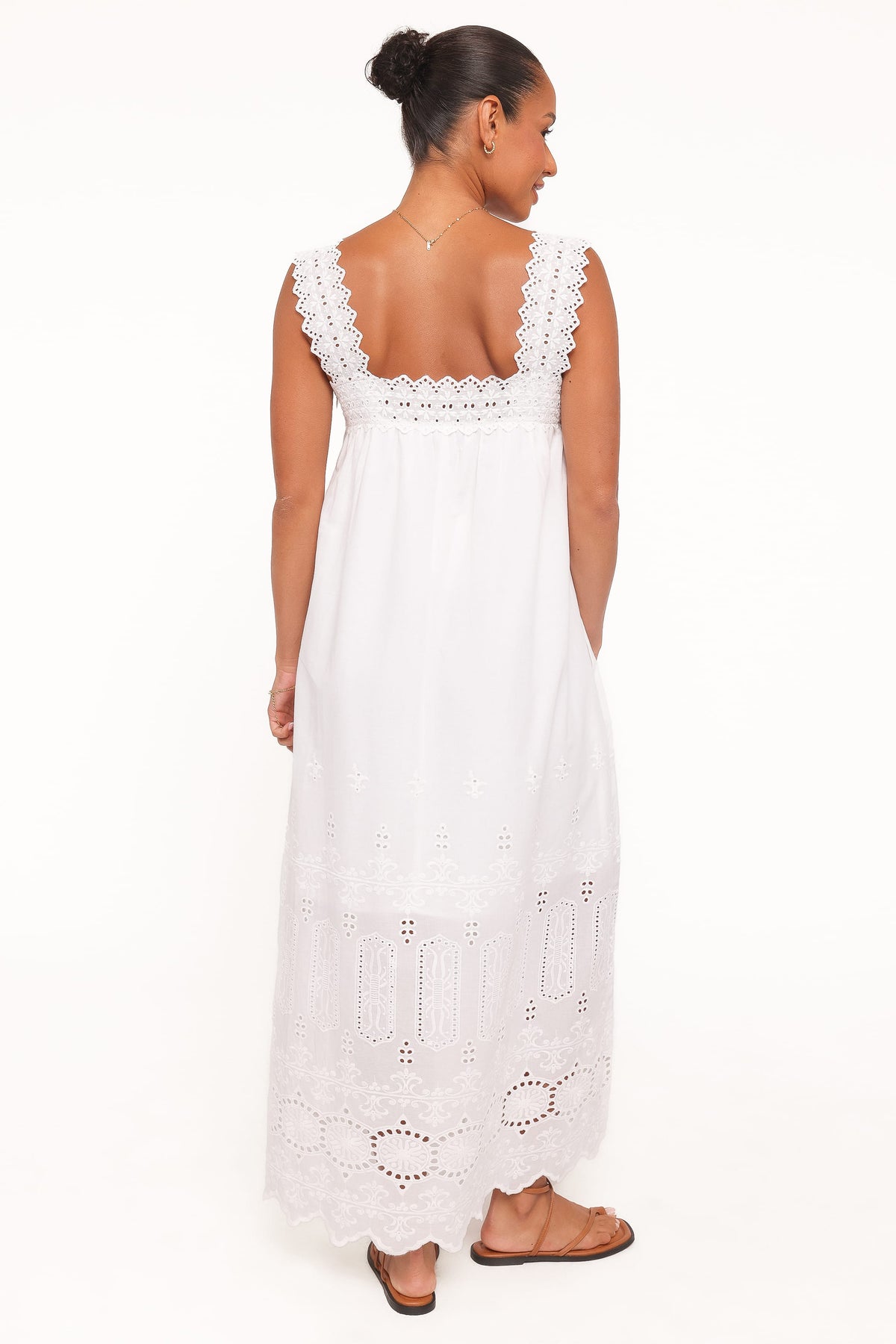 Winora Midi Dress in White Broderie – view 4 of 5