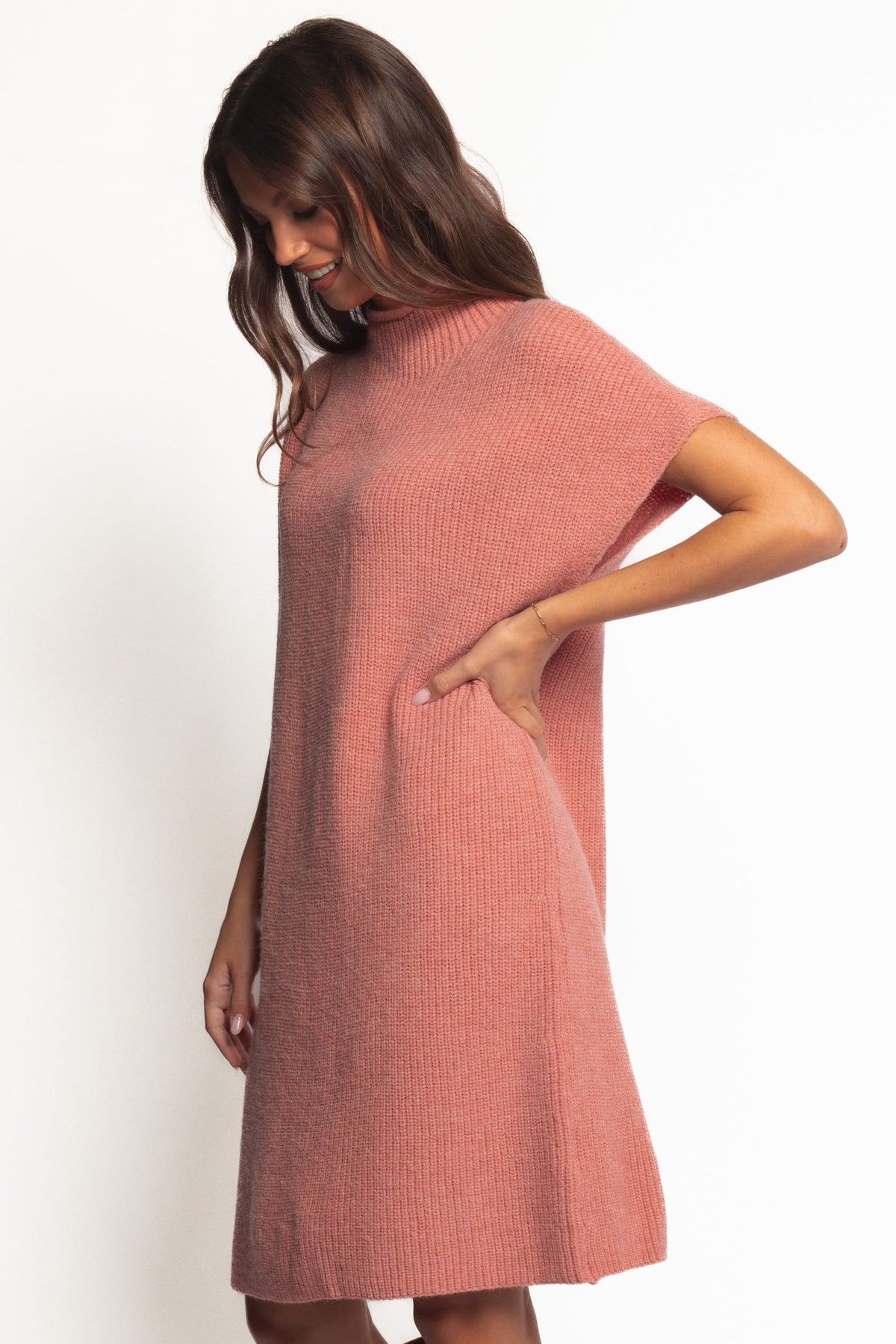 Wright Knit Mini Dress in Pink – view 4 of 7