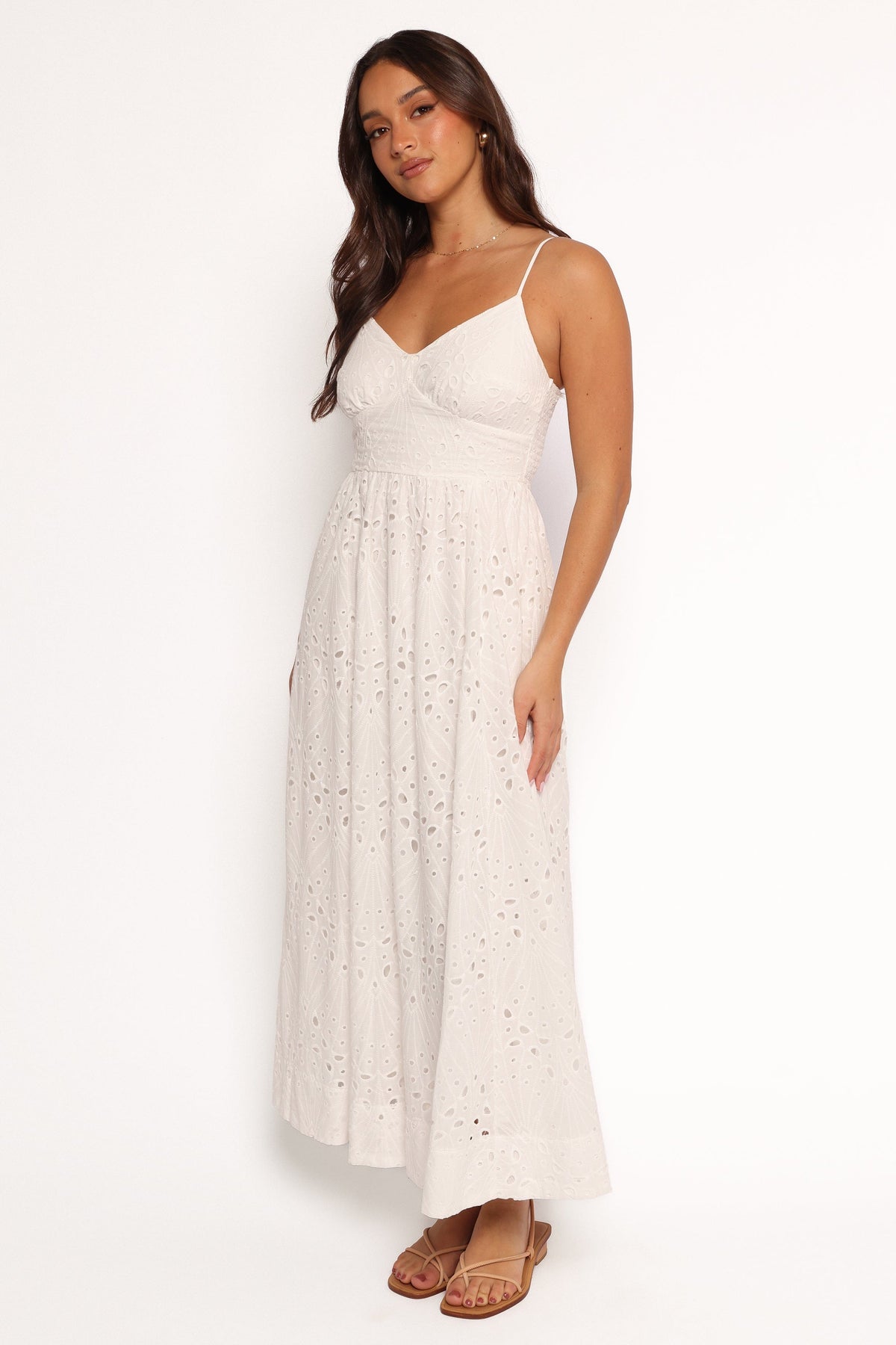 Yasmin Midi Dress in White – view 3 of 8
