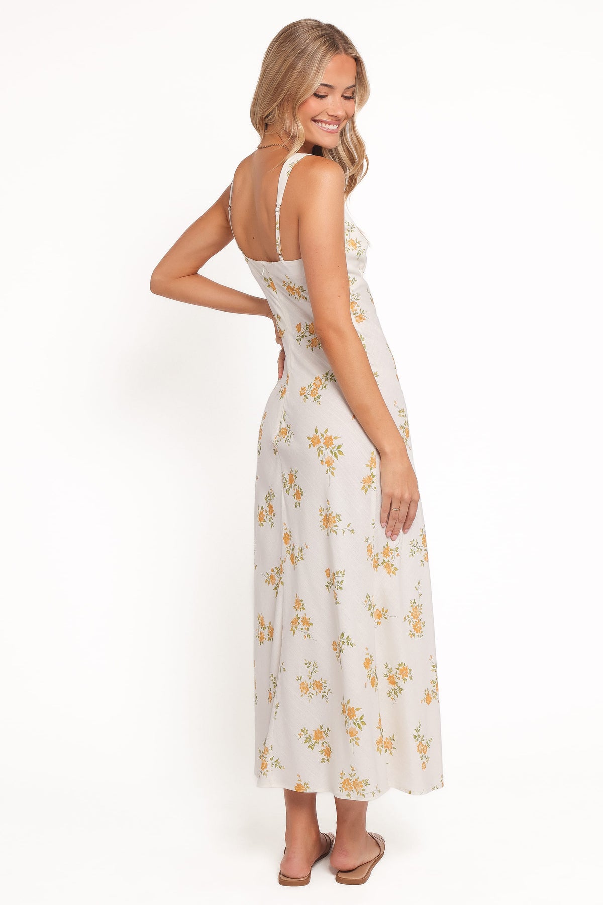 Zinnia Midi Dress in Yellow Floral – view 2 of 6