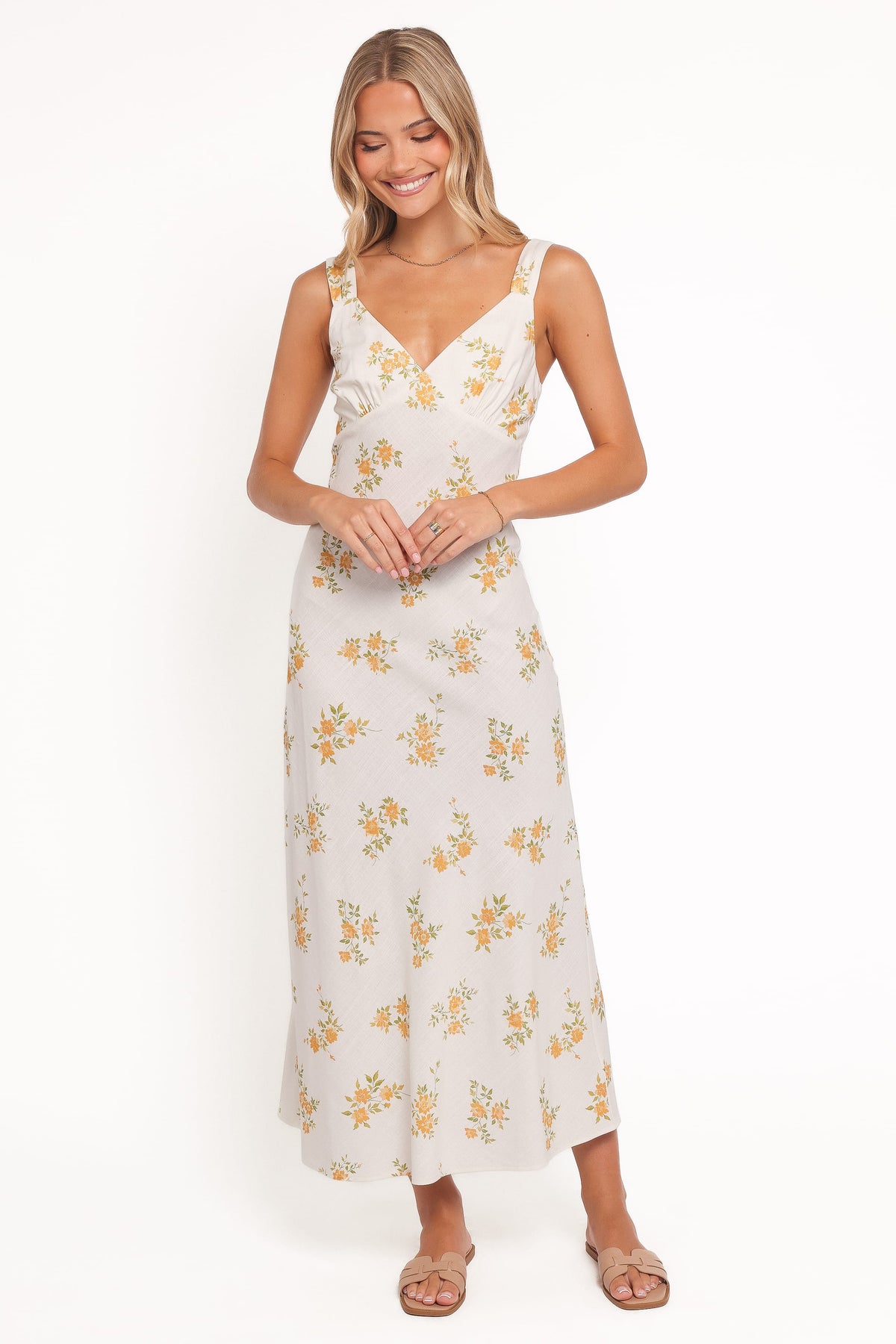 Zinnia Midi Dress in Yellow Floral – view 1 of 6