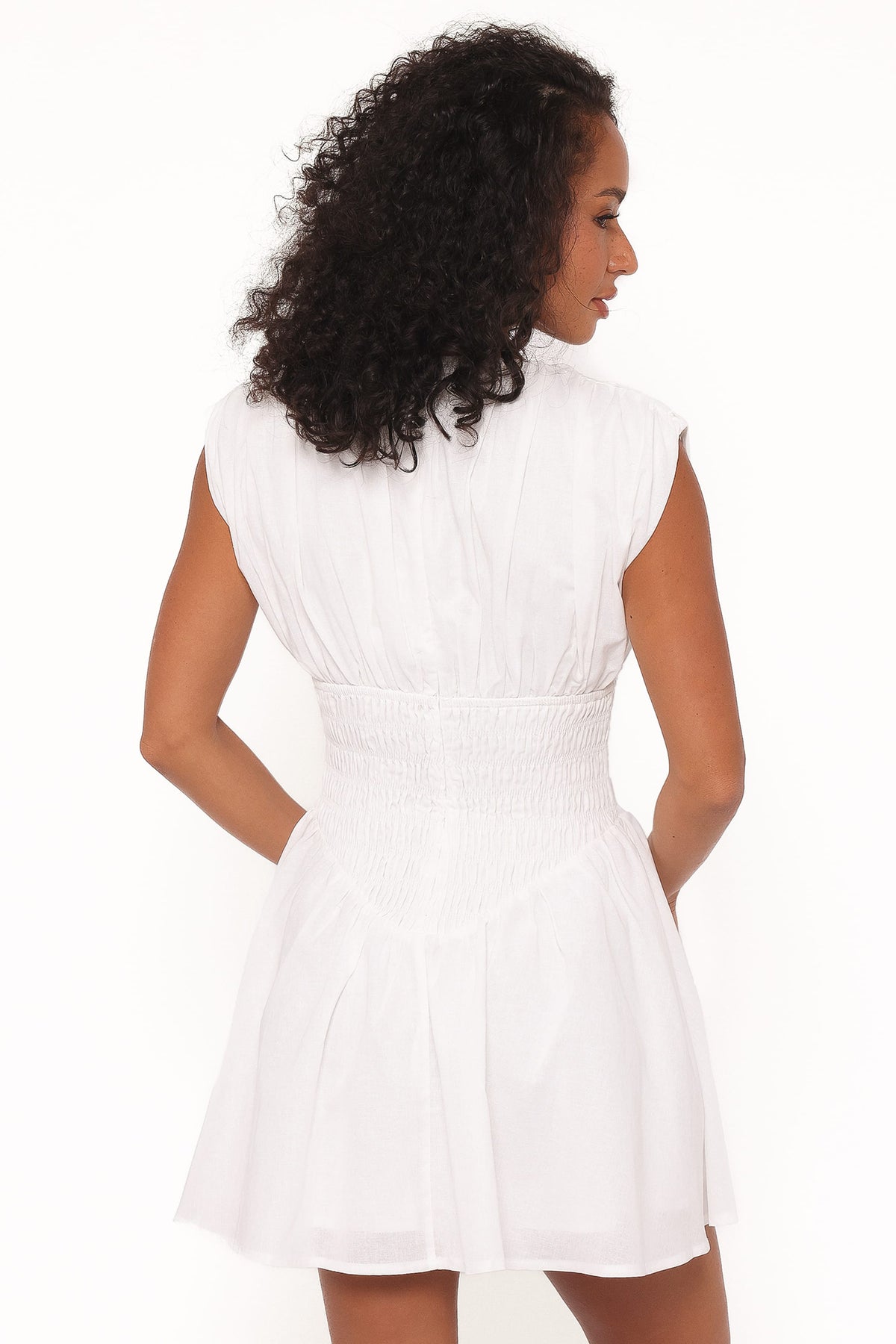 Ziva Mini Dress in White – view 4 of 6
