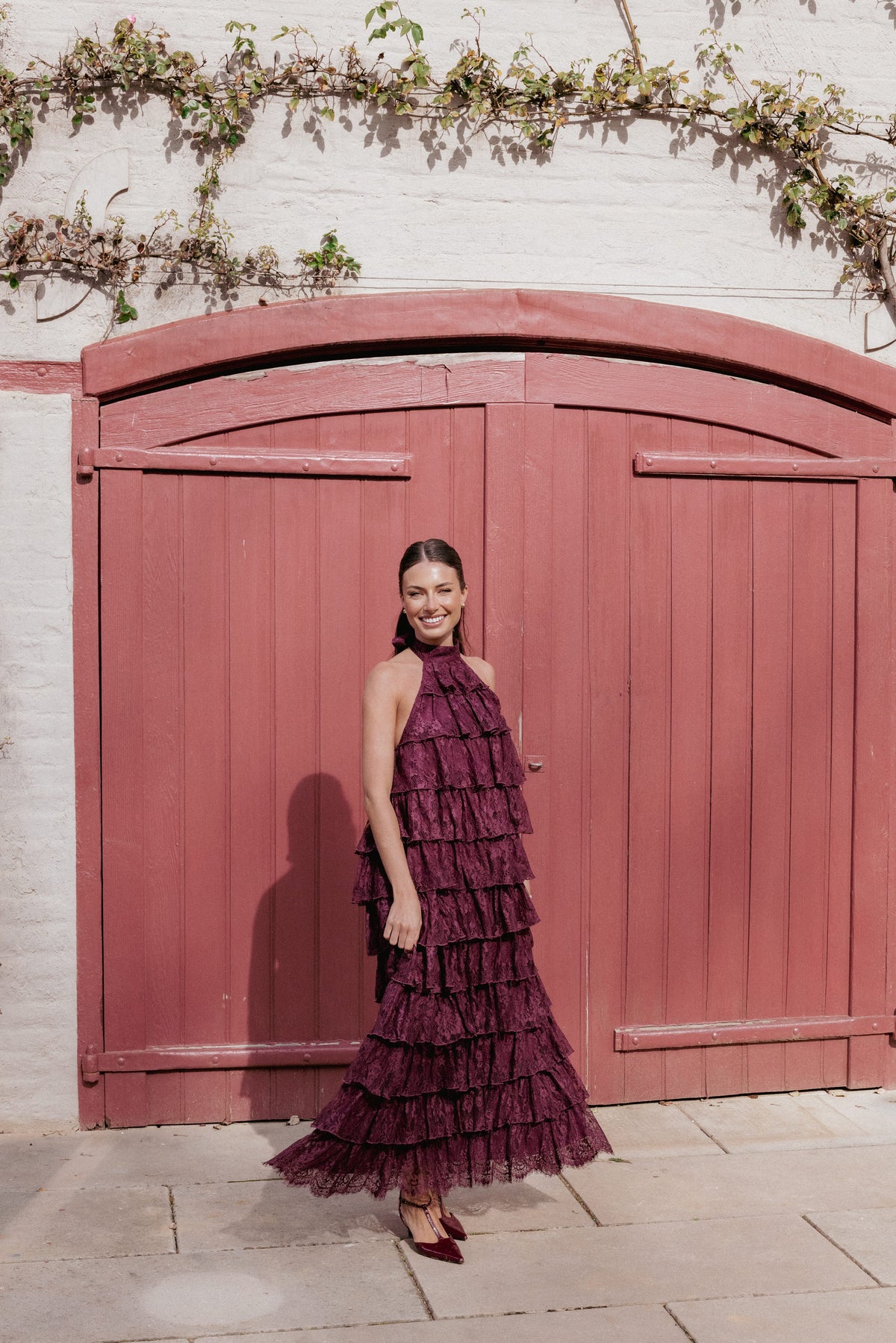 Zoella Maxi Dress in Cherry Lace – view 9 of 9