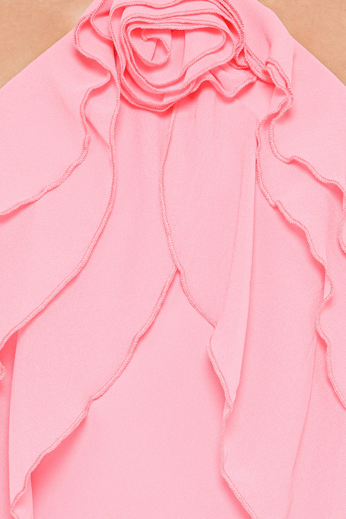 Zorina Halterneck Maxi Dress in Coral – view 6 of 7