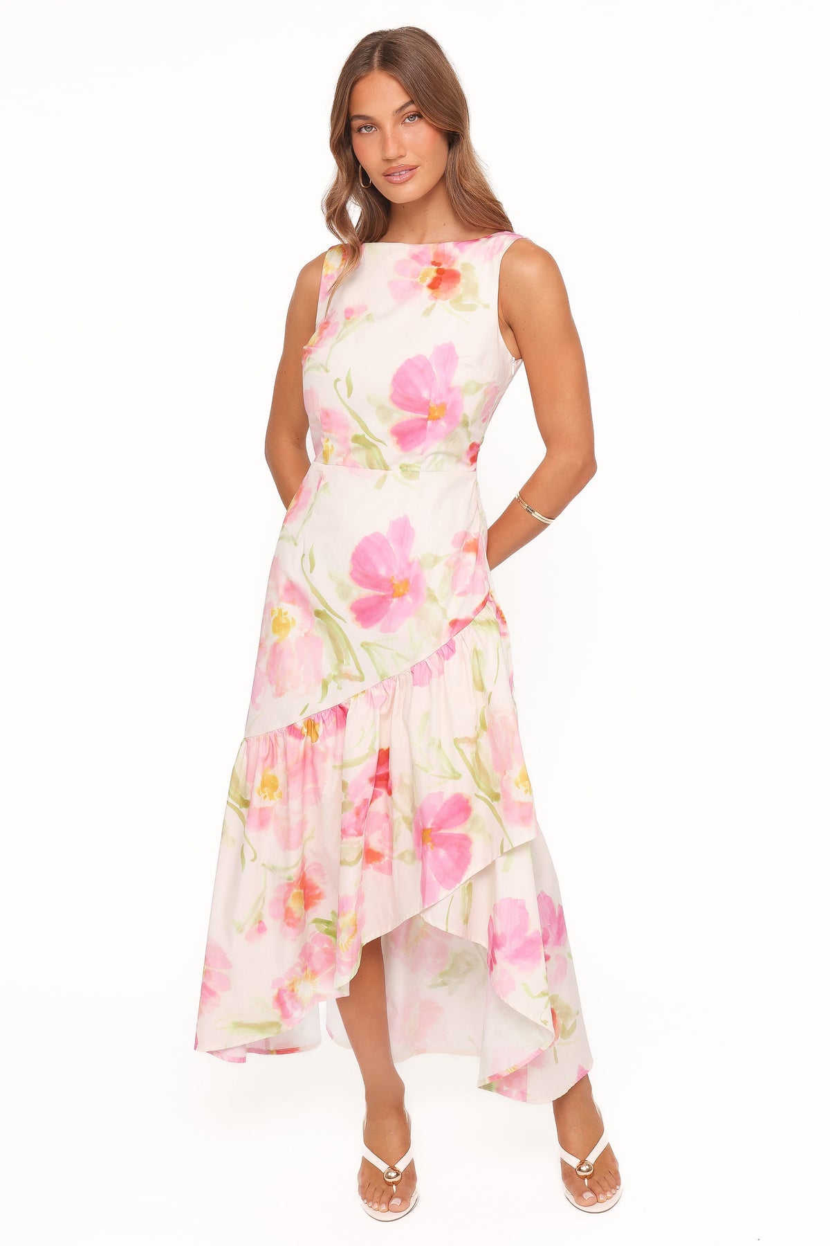 Zula Maxi Dress in Pink Garden Floral – view 2 of 7