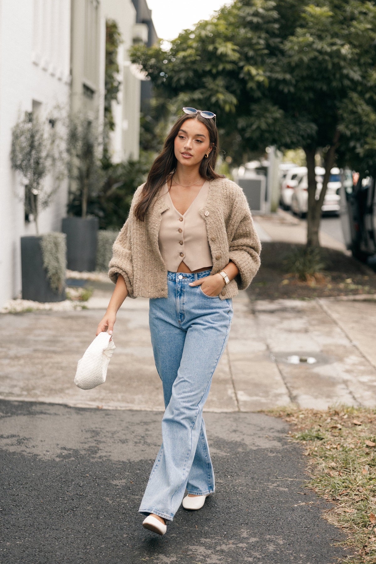 Albertine Cardigan in Latte – view 11 of 11