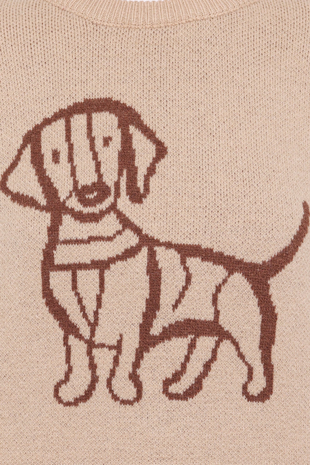 Amber Dachshund Sweater in Beige – view 7 of 8