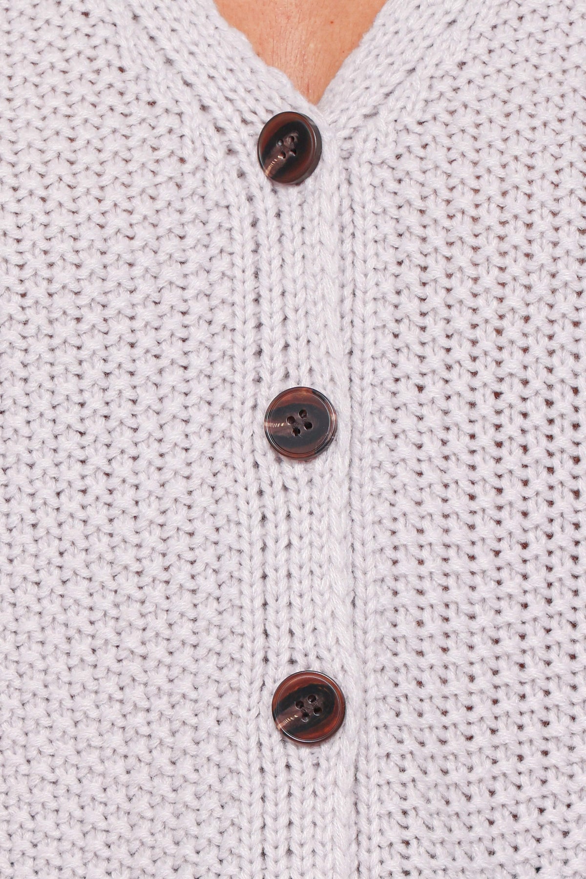 Arcadia Floral Cardigan in Light Grey – view 6 of 6