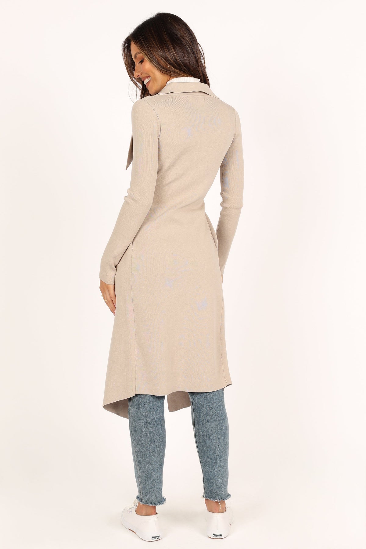 Audrina Cardigan in Stone – view 5 of 7