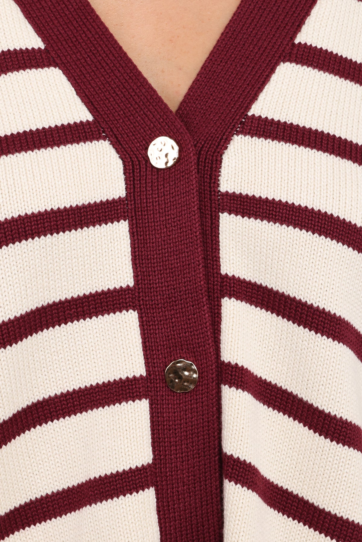 Aydee Cardigan in Cherry Stripe – view 7 of 7
