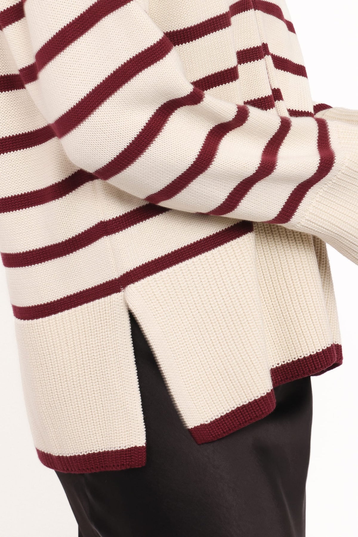 Aydee Cardigan in Cherry Stripe – view 3 of 7