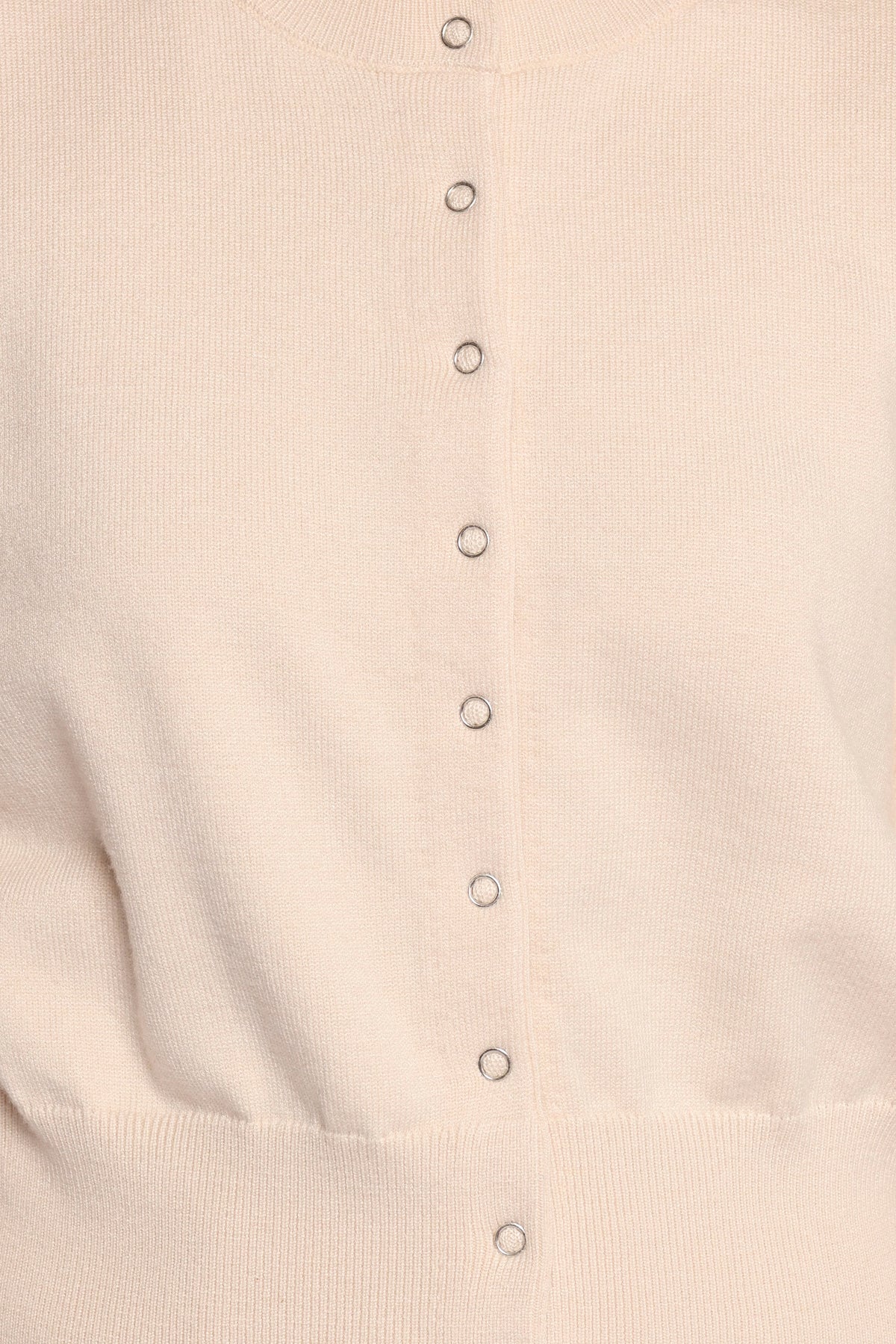 Elita Fitted Cardigan in Cream – view 7 of 7