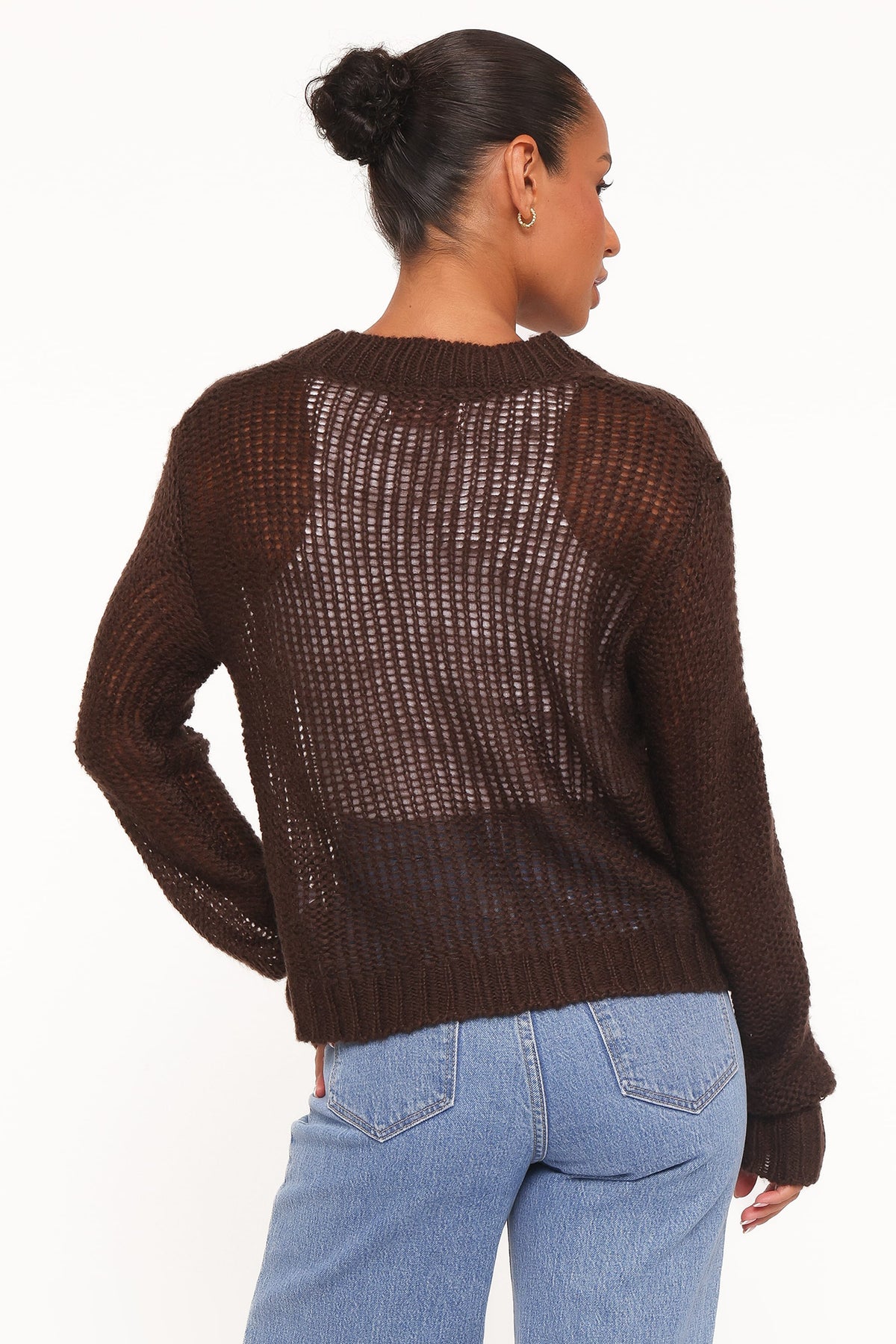 Gardner Cardigan in Coffee – view 4 of 5