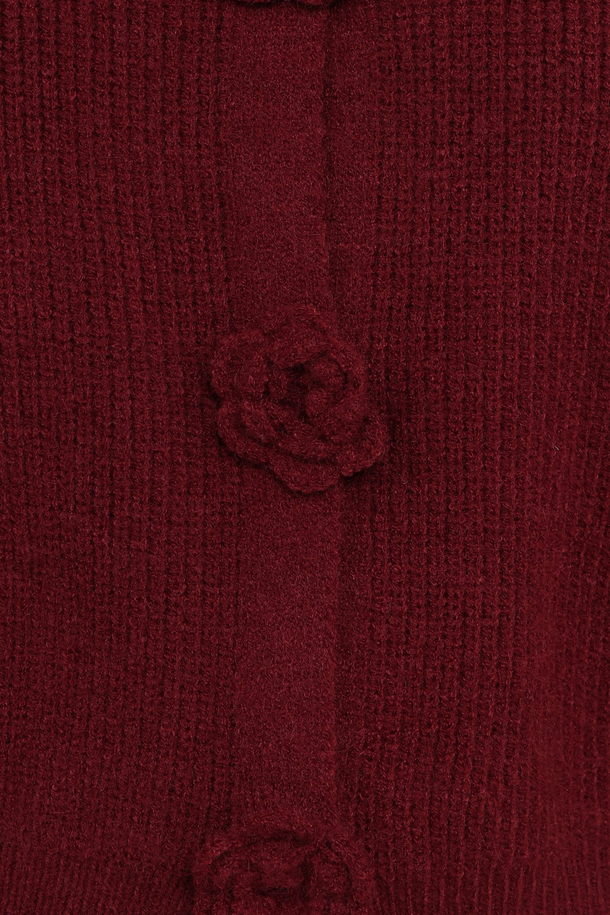 Jones Rosette Cardigan in Burgundy – view 6 of 6