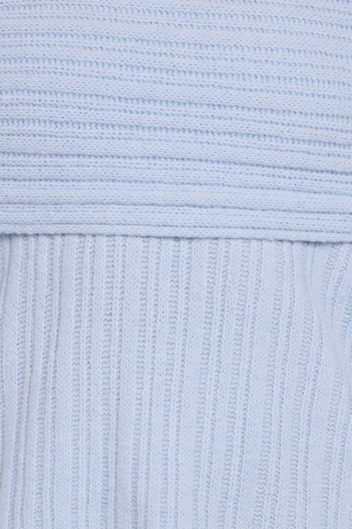 Kenny Off Shoulder Knit Sweater in Pale Blue – view 6 of 6