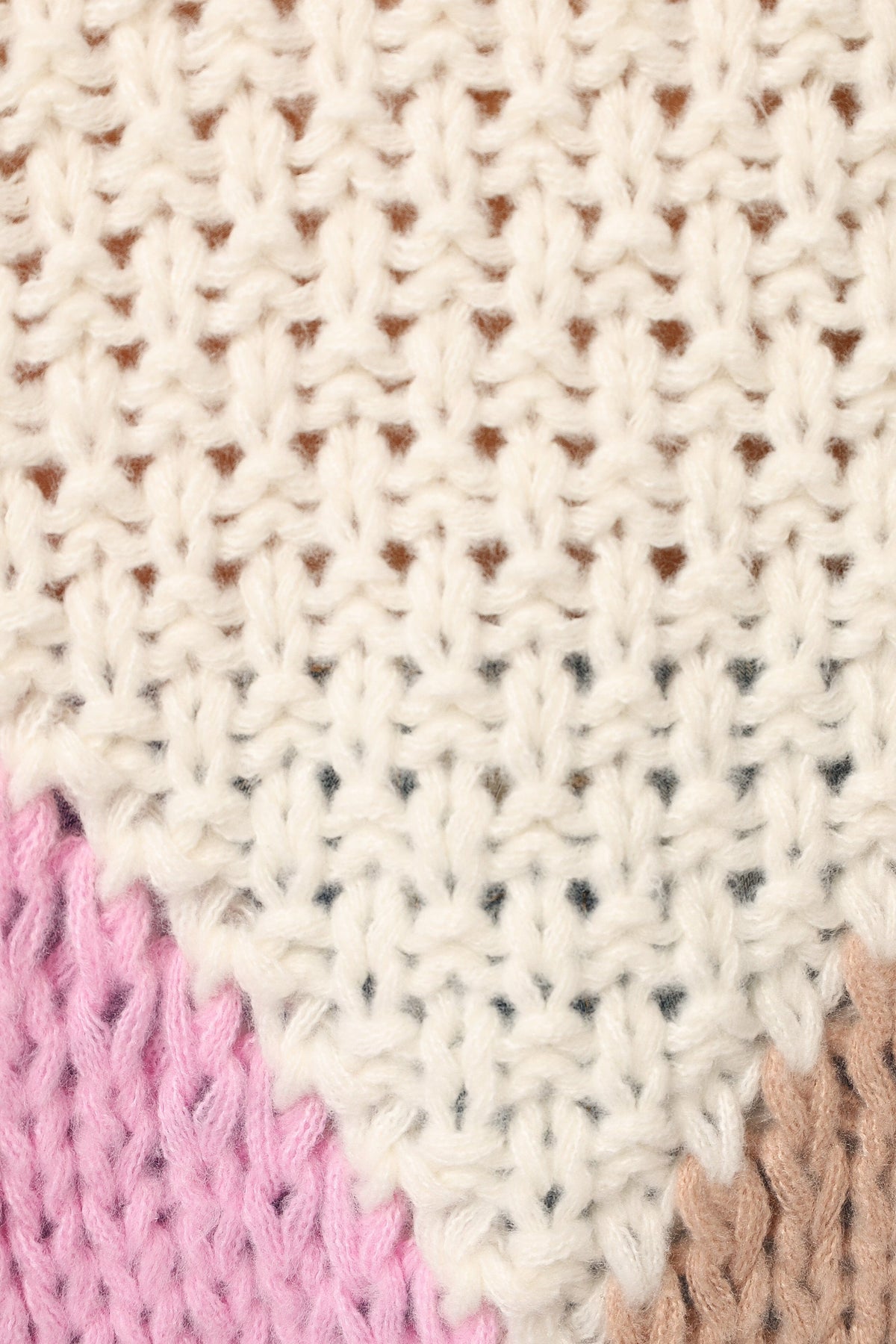 Koda Pattern Knit Sweater in Pink Multi – view 8 of 8
