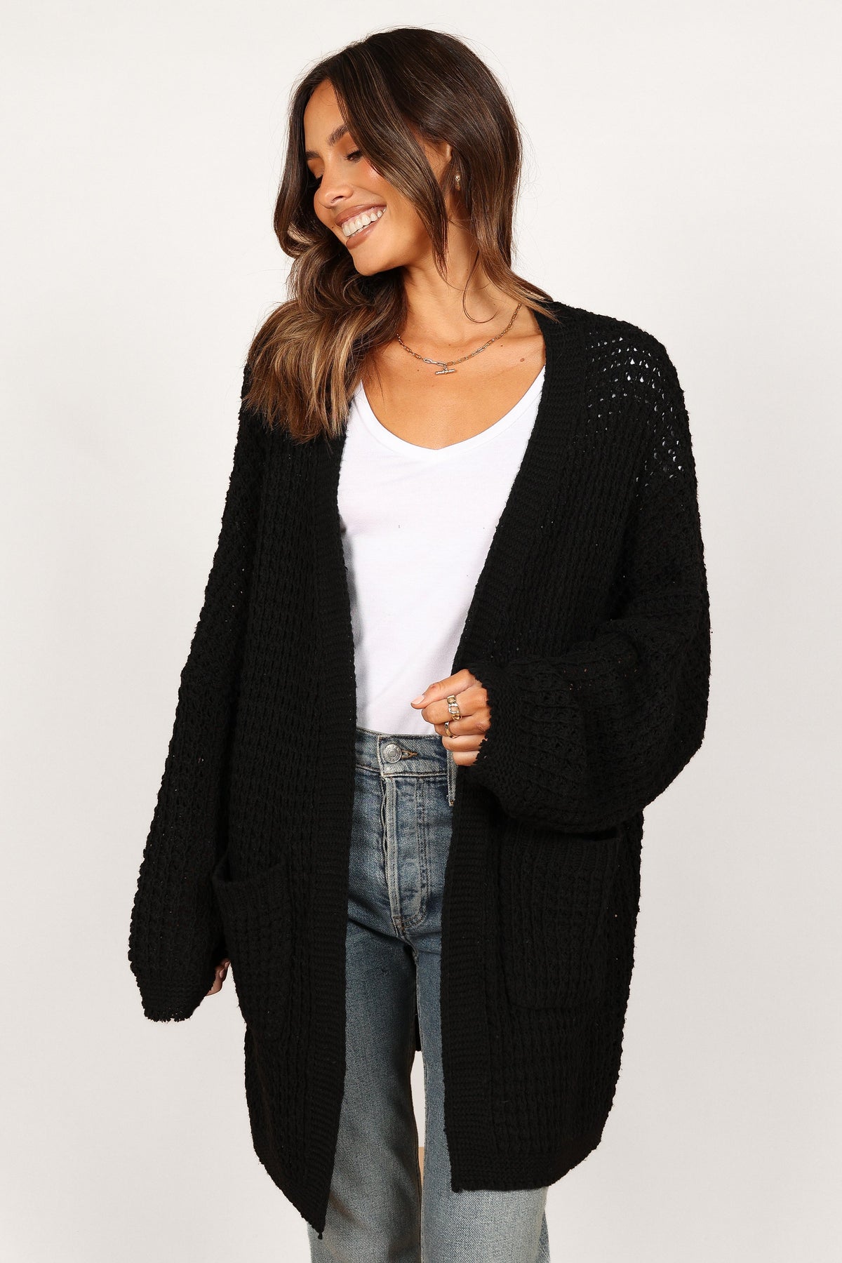 Leyonie Cardigan in Black – view 1 of 10