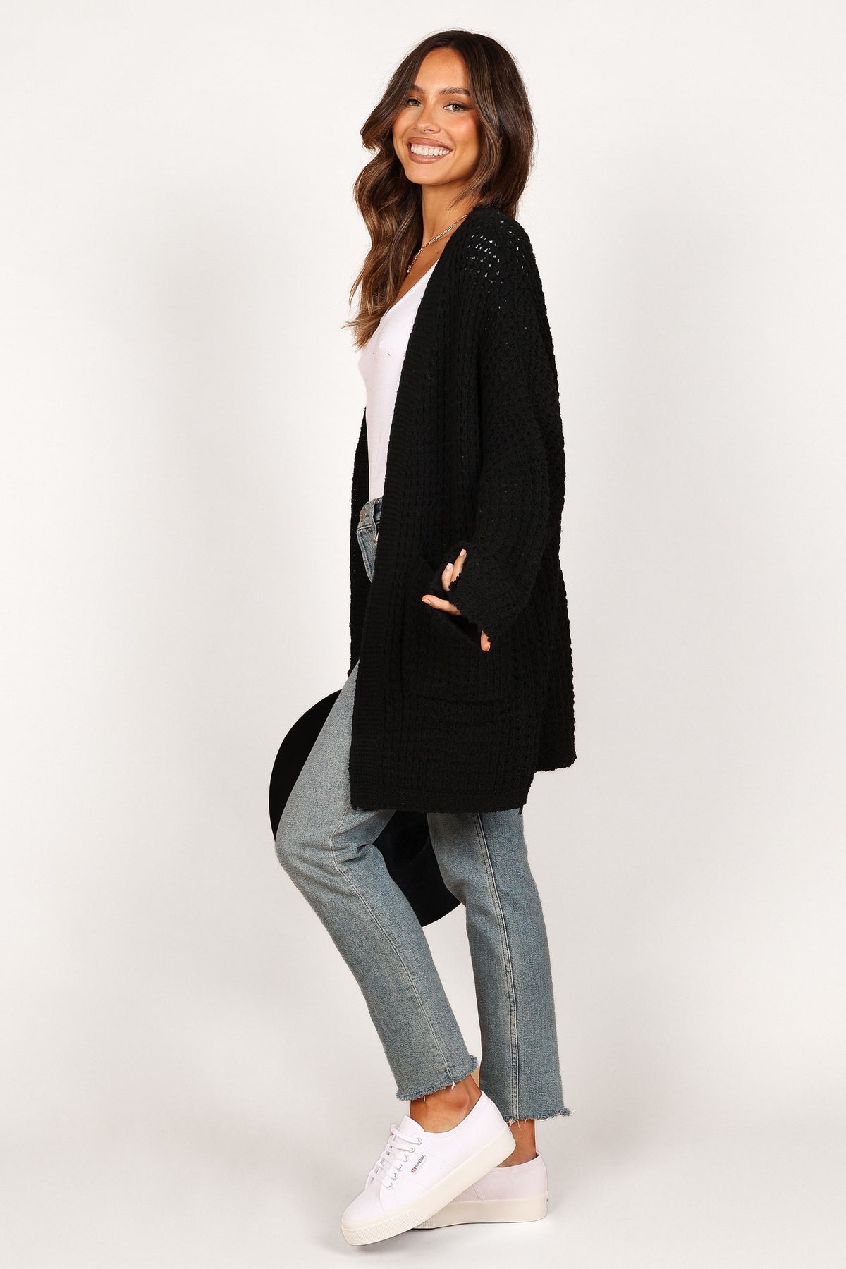 Leyonie Cardigan in Black – view 3 of 10