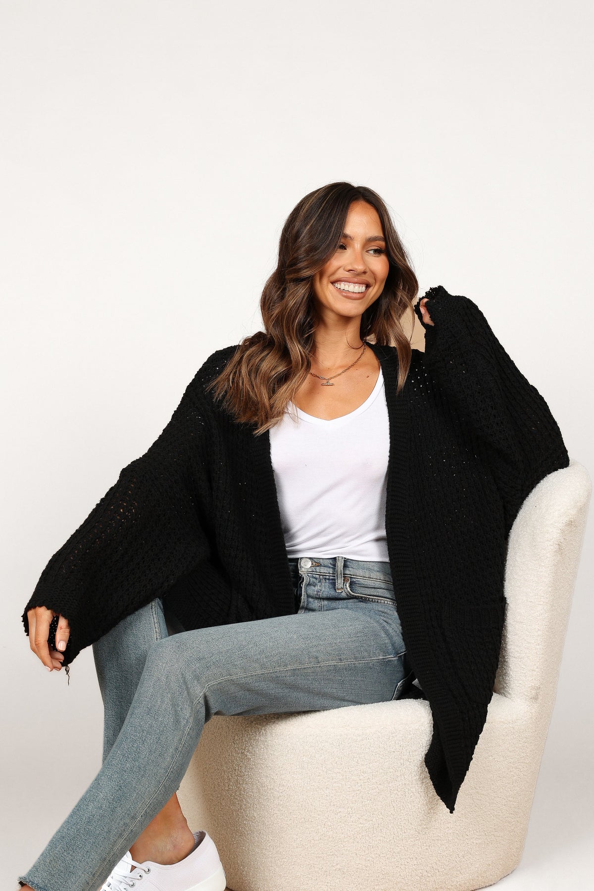 Leyonie Cardigan in Black – view 7 of 10