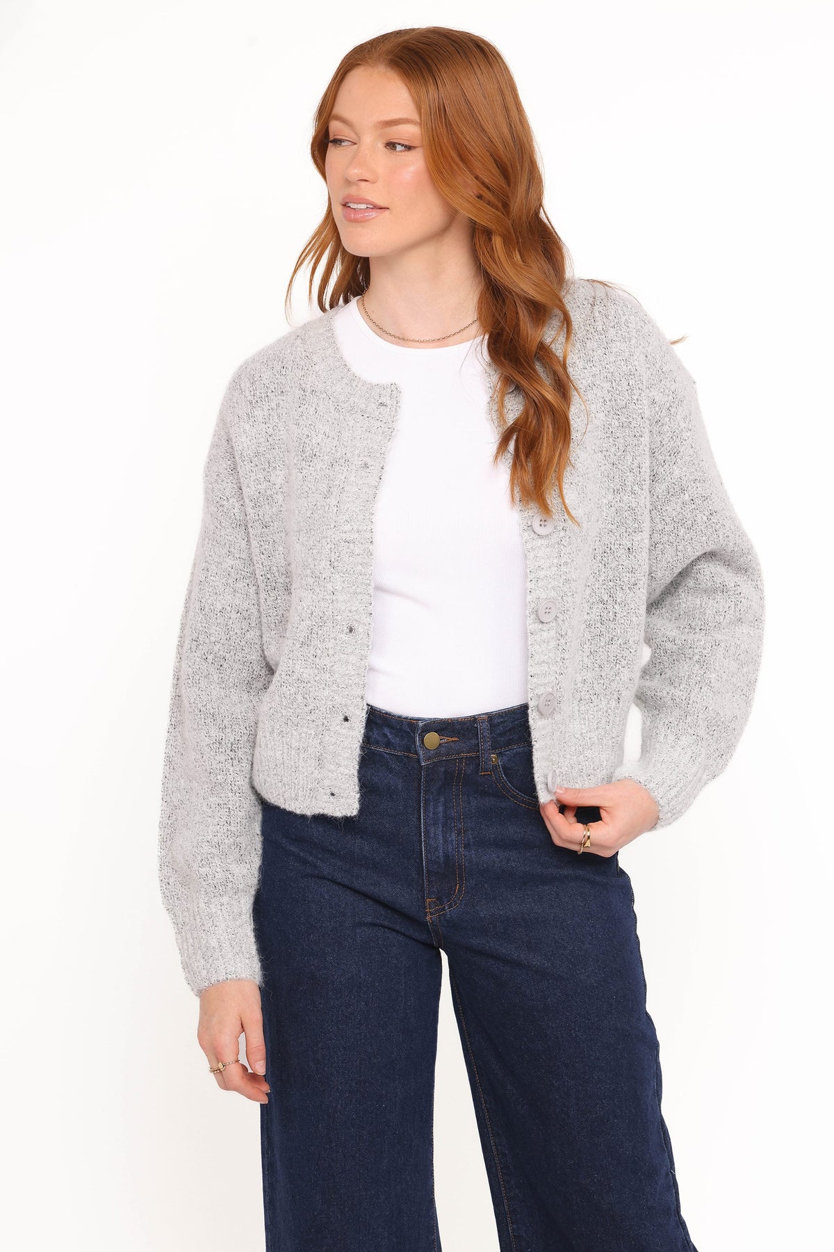 Lucah Cardigan in Grey – view 1 of 6