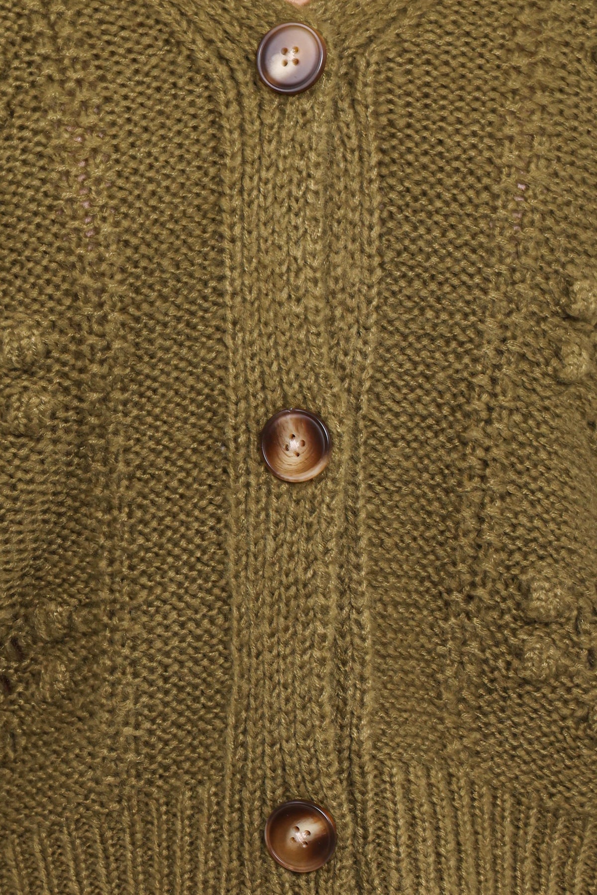 Melody Textured Button Up Cardigan in Olive – view 6 of 6