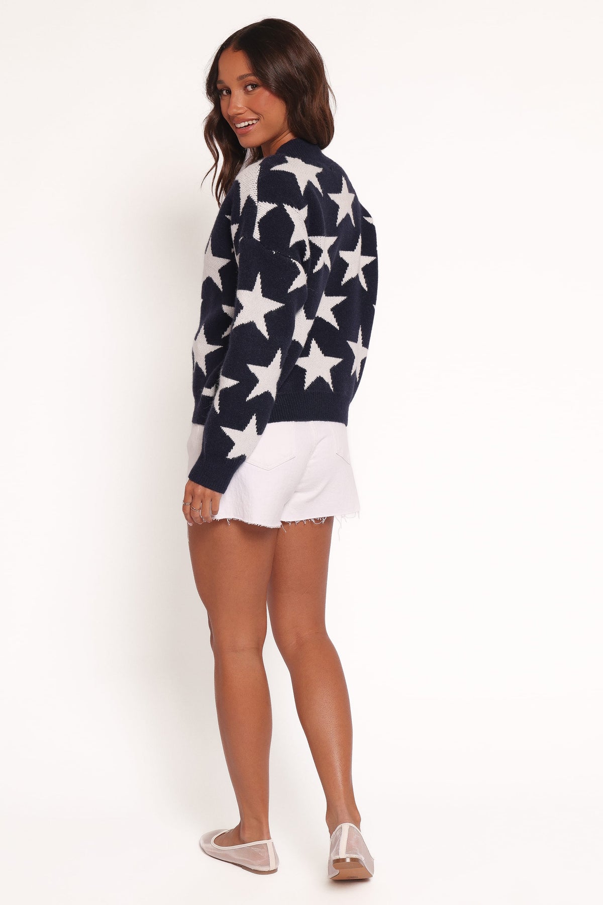 Sailor Star Knit Cardigan in Navy – view 5 of 8