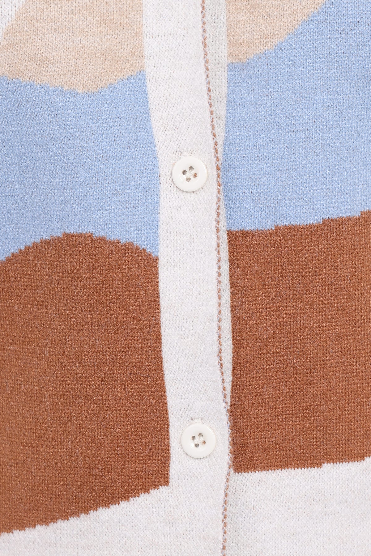 Tulula Abstract Print Cardigan in Cream – view 6 of 6