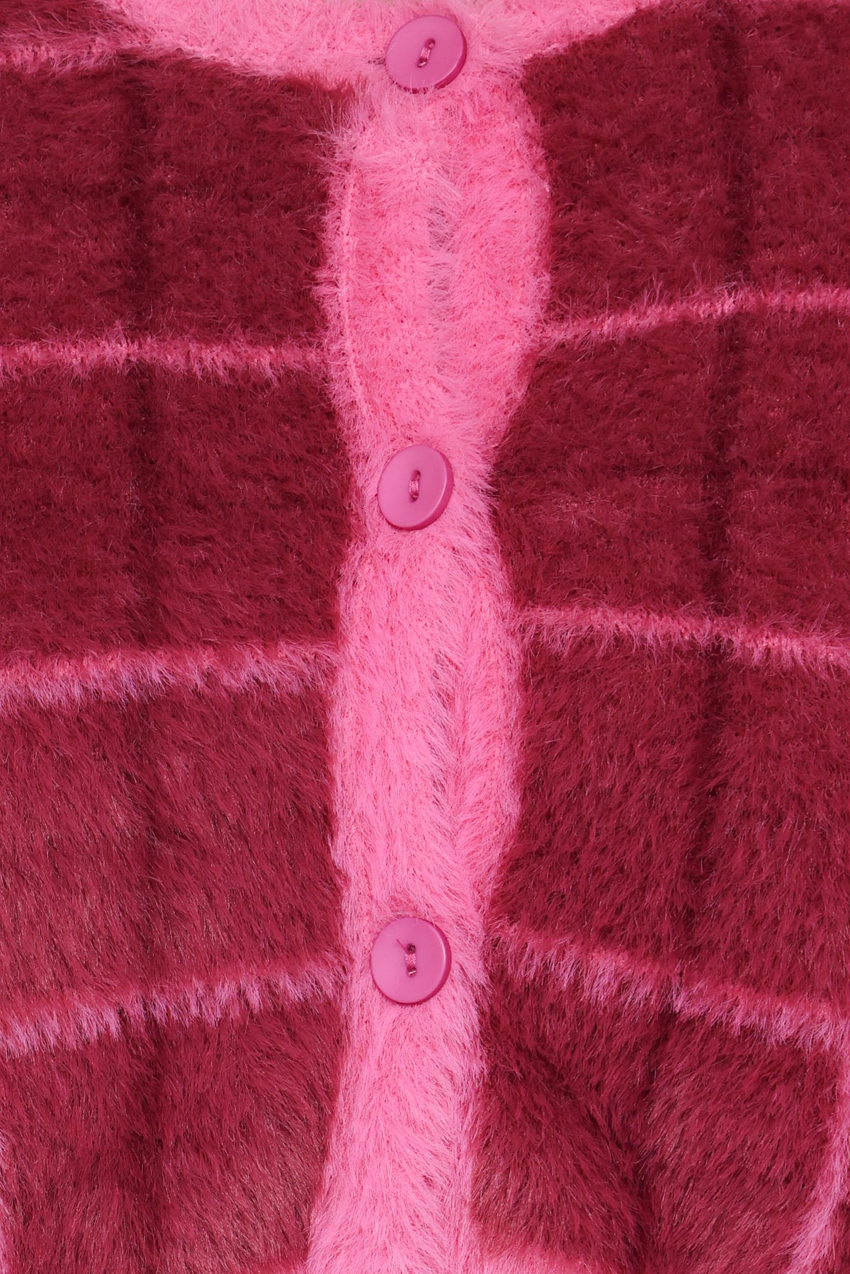 Viola Plaid Button Front Cardigan in Burgundy – view 8 of 8