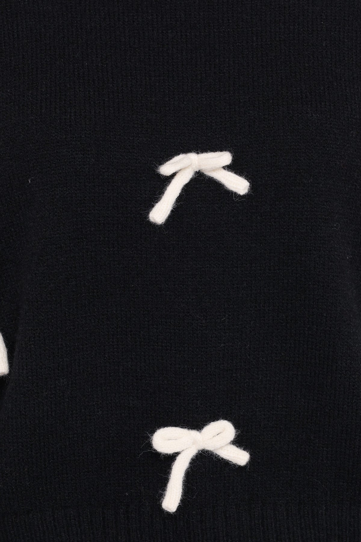 Voss Bow Knit Sweater in Black – view 6 of 6