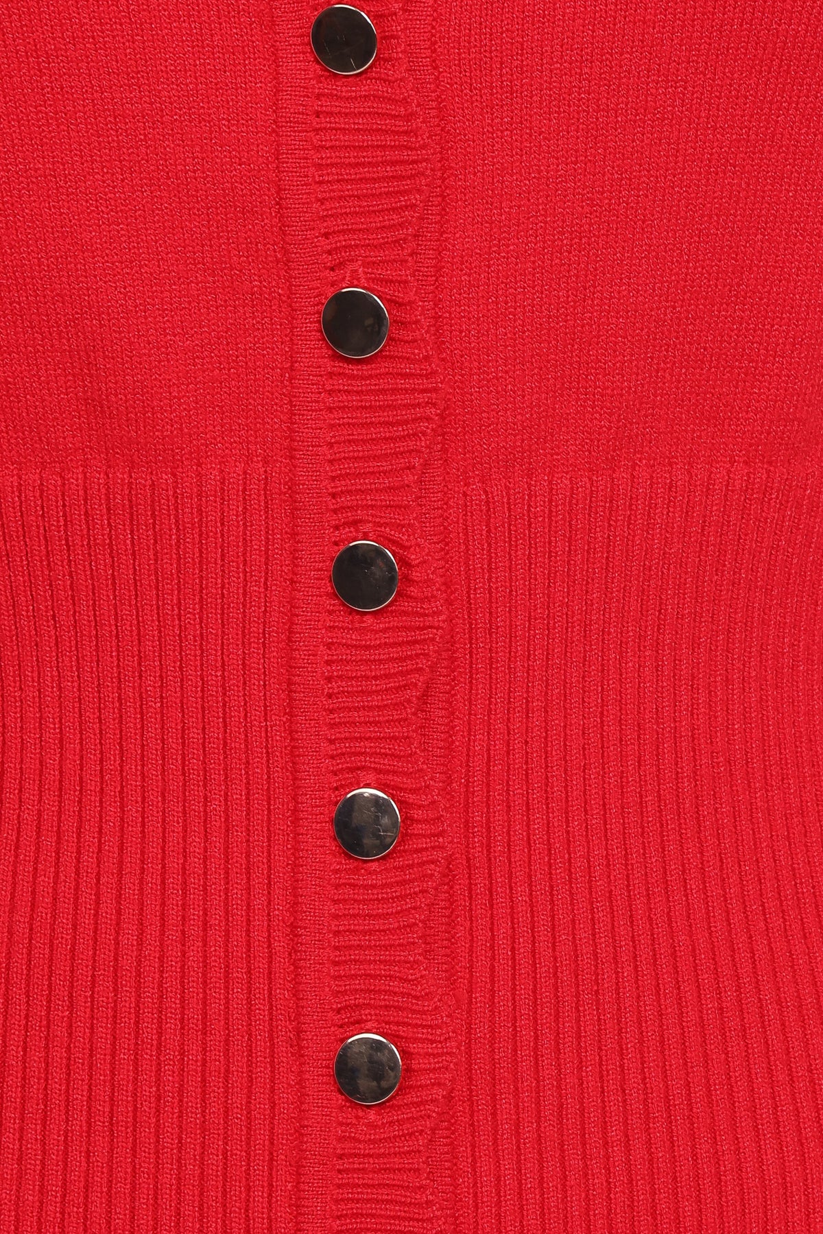 Walsh Scalloped Cardigan in Red – view 6 of 6