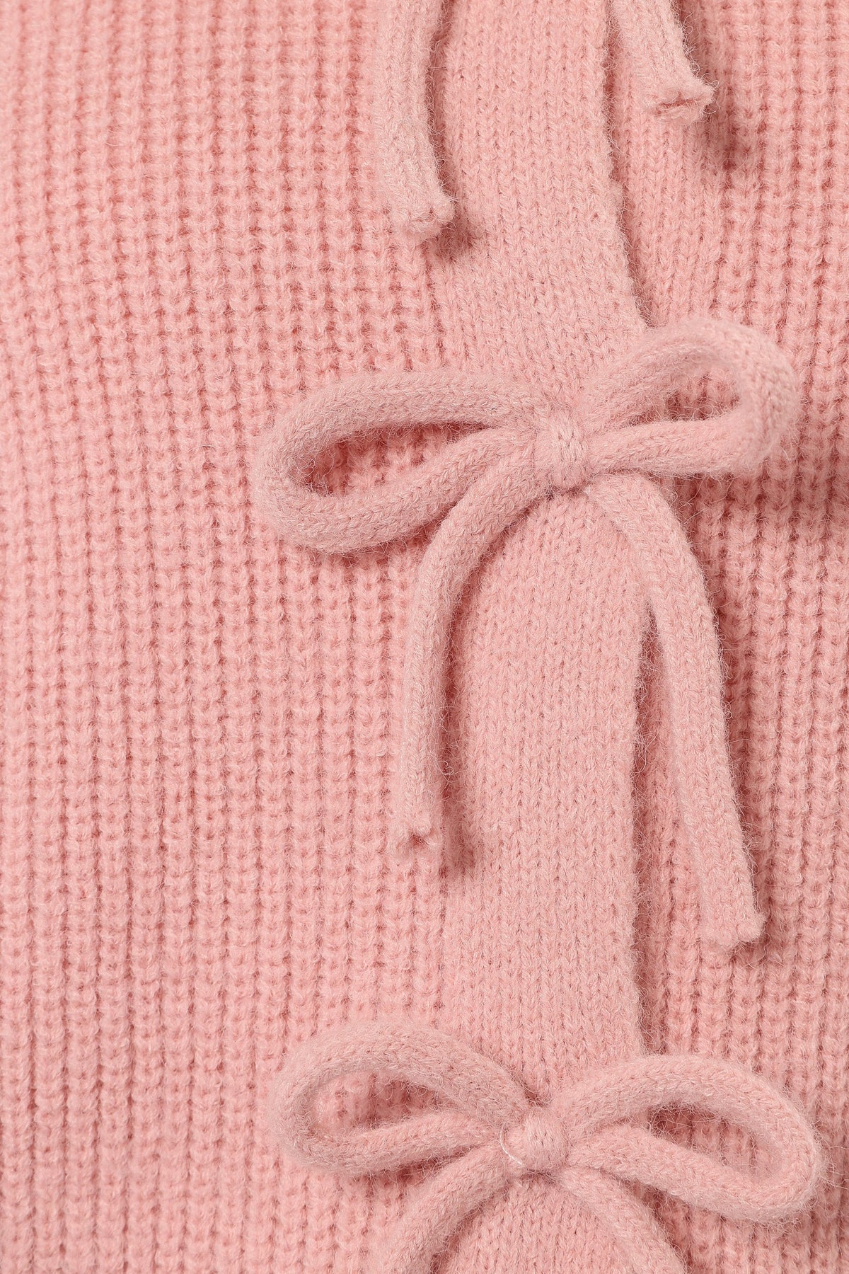 Wilde Bow Front Cardigan in Blush – view 9 of 9