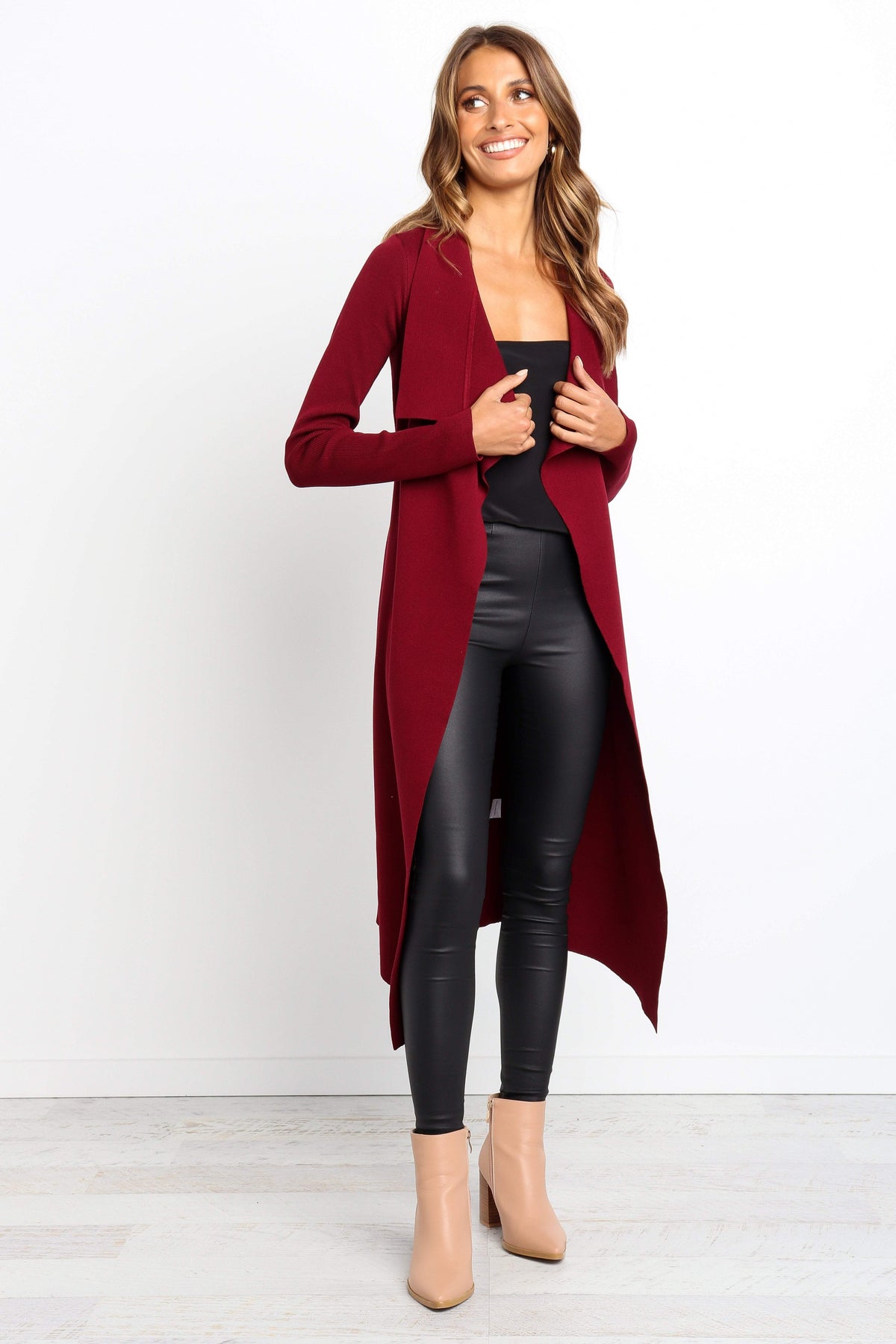 Audrina Cardigan in Berry – view 9 of 12