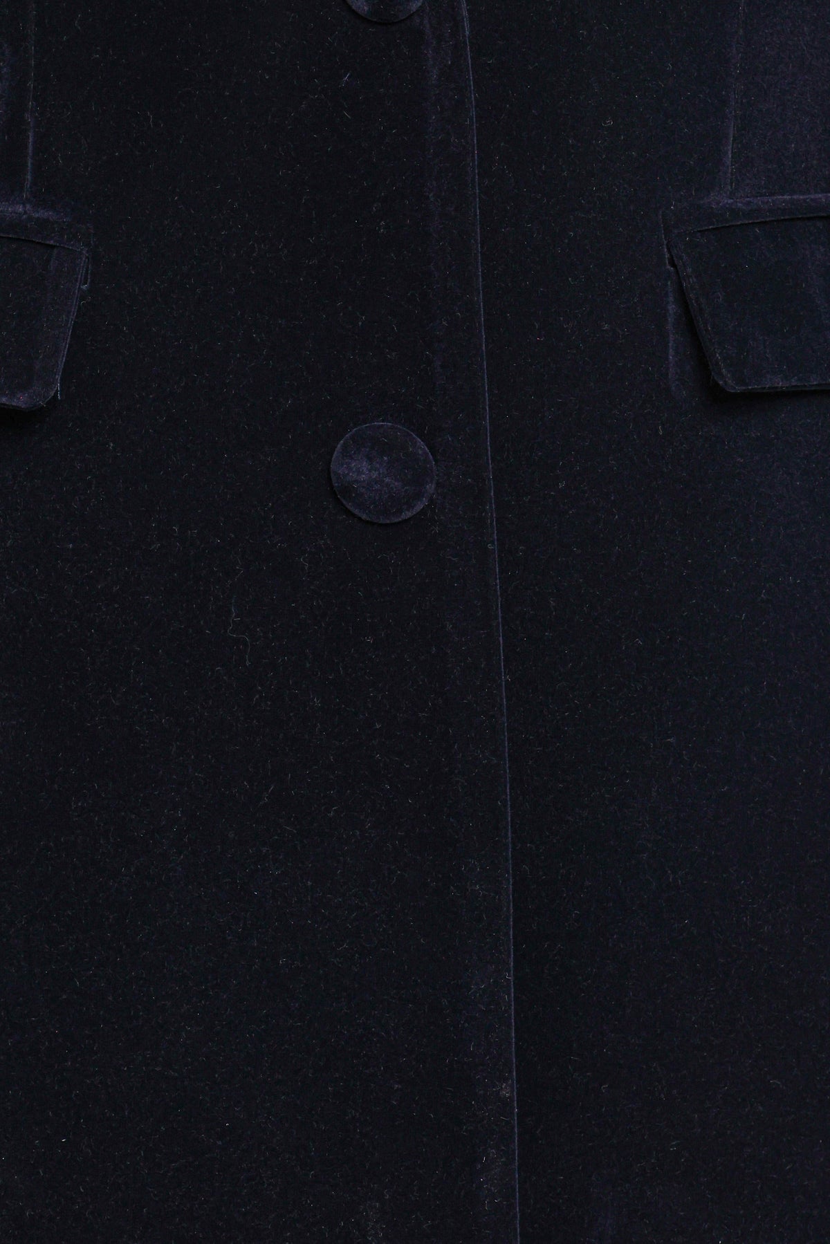 Clive Velvet Blazer in Navy – view 6 of 6