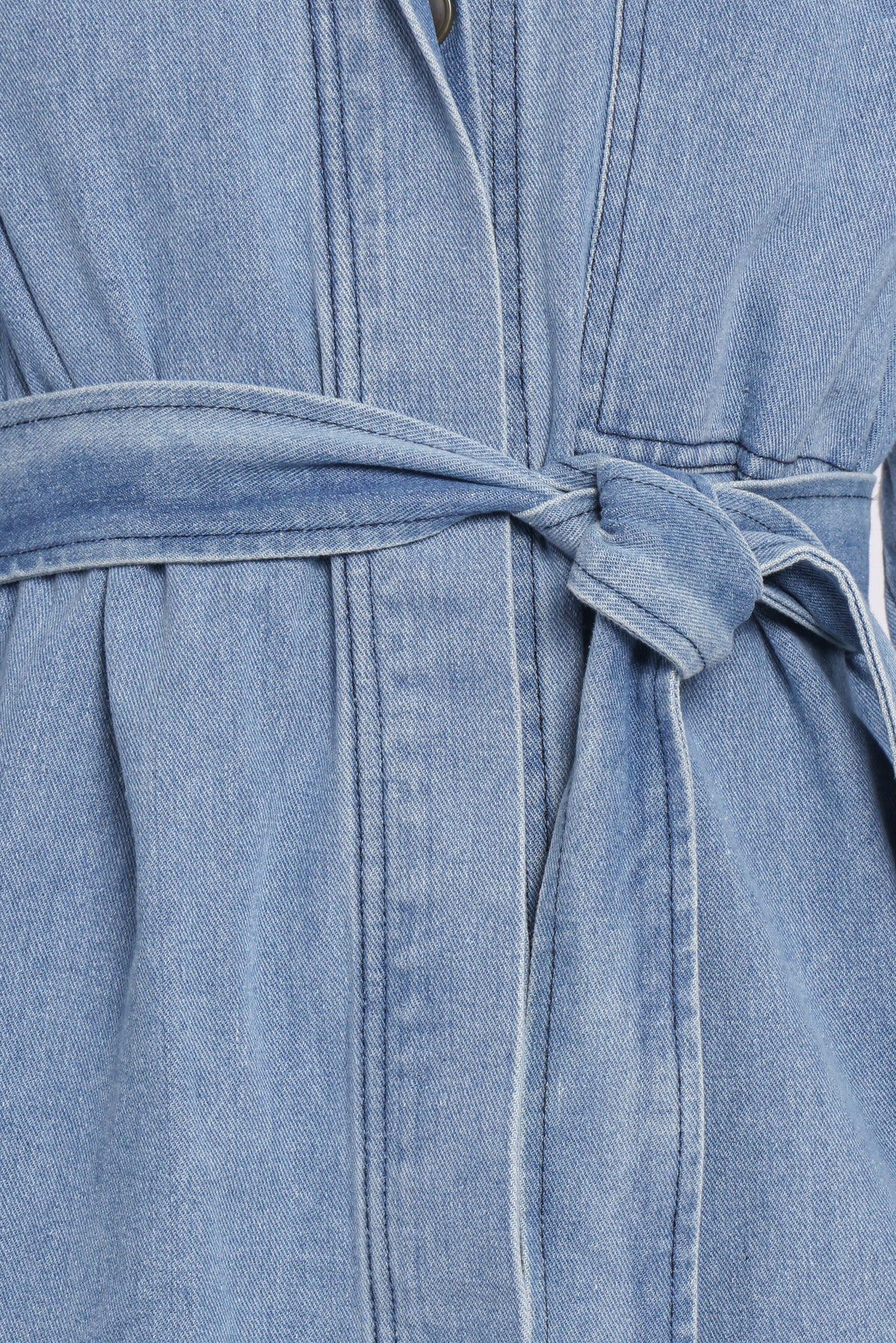 Donovan Denim Tie Jacket in Light Denim – view 6 of 6